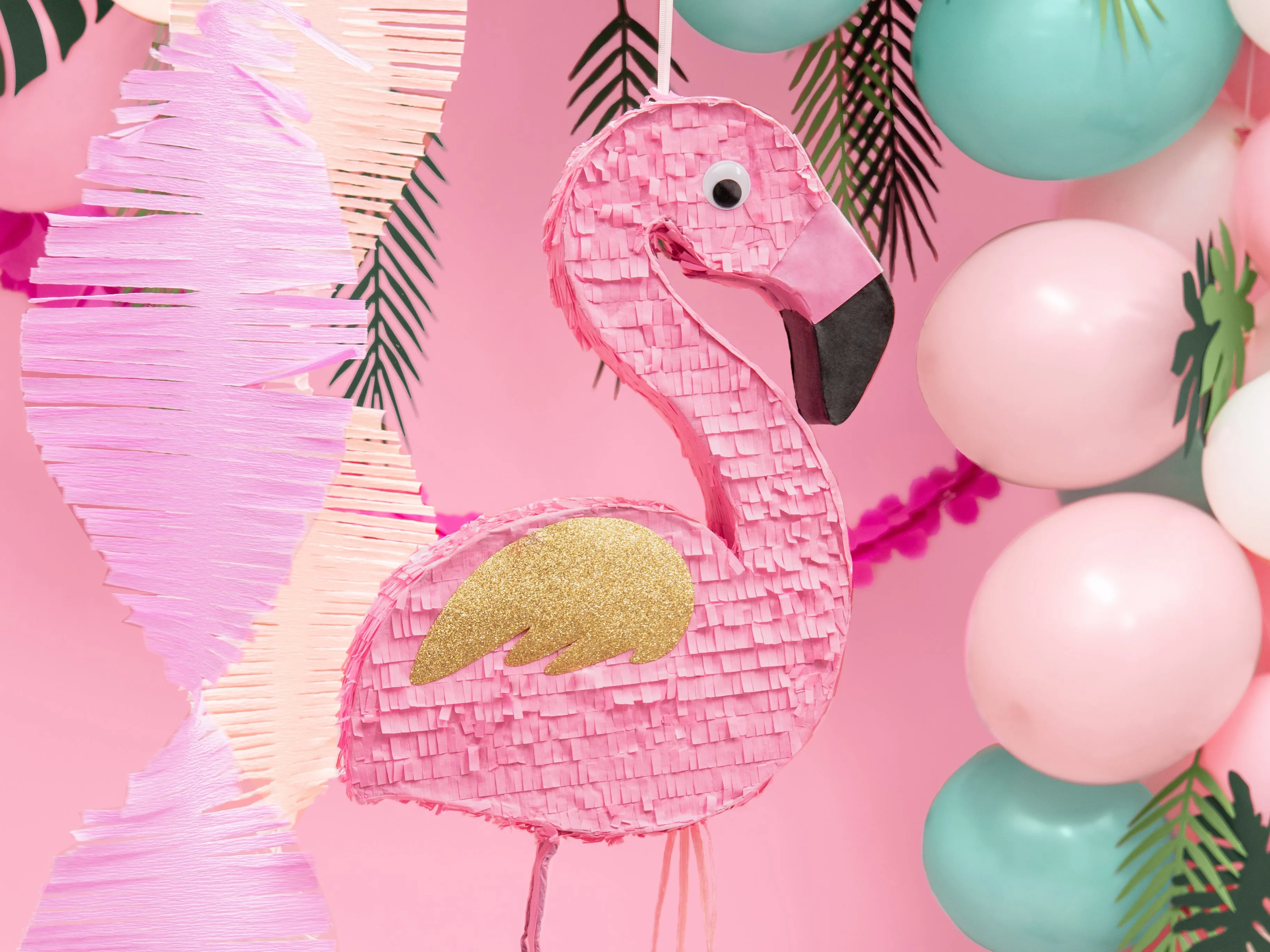 Pull String Flamingo Piata