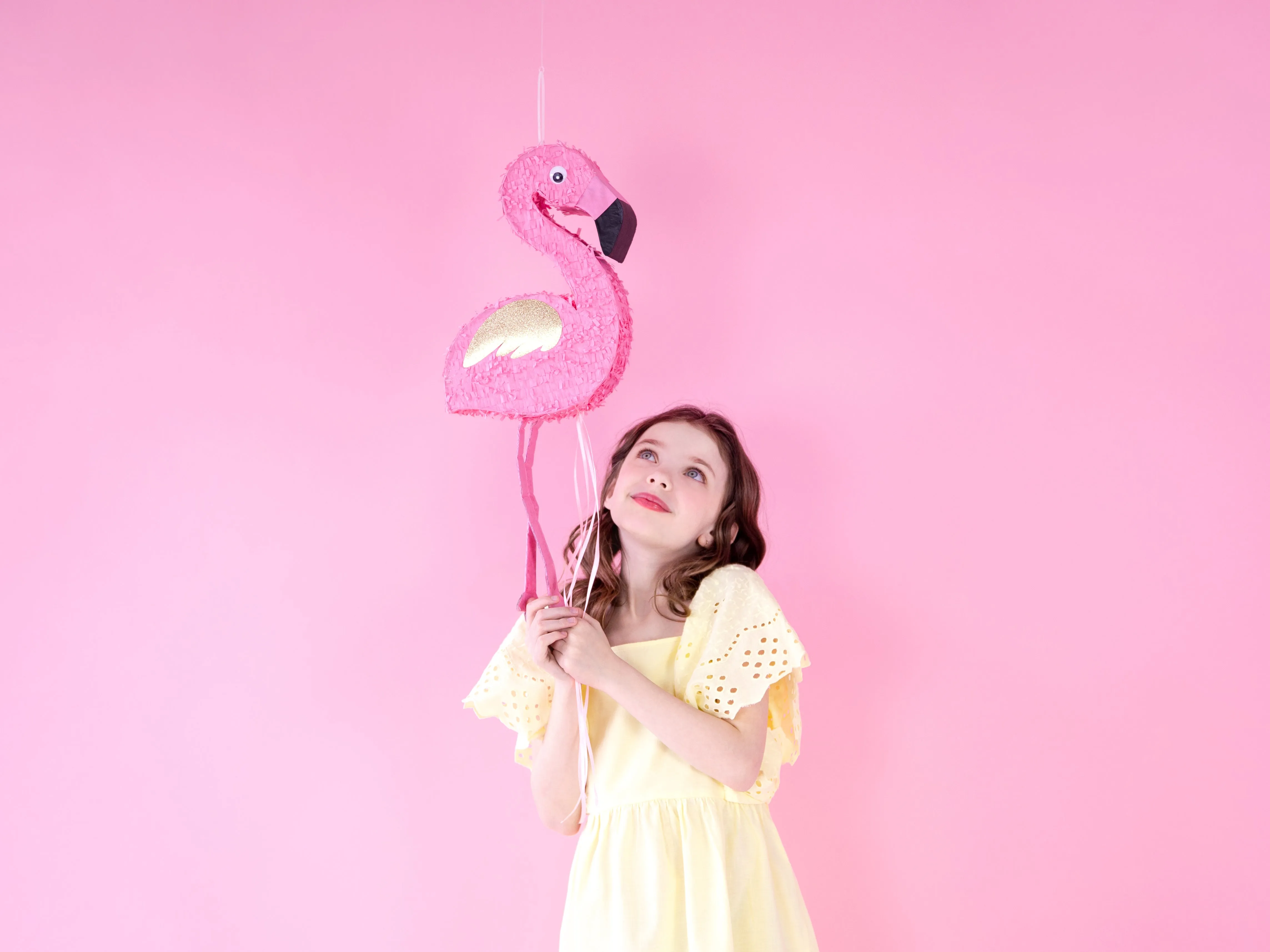 Pull String Flamingo Piata