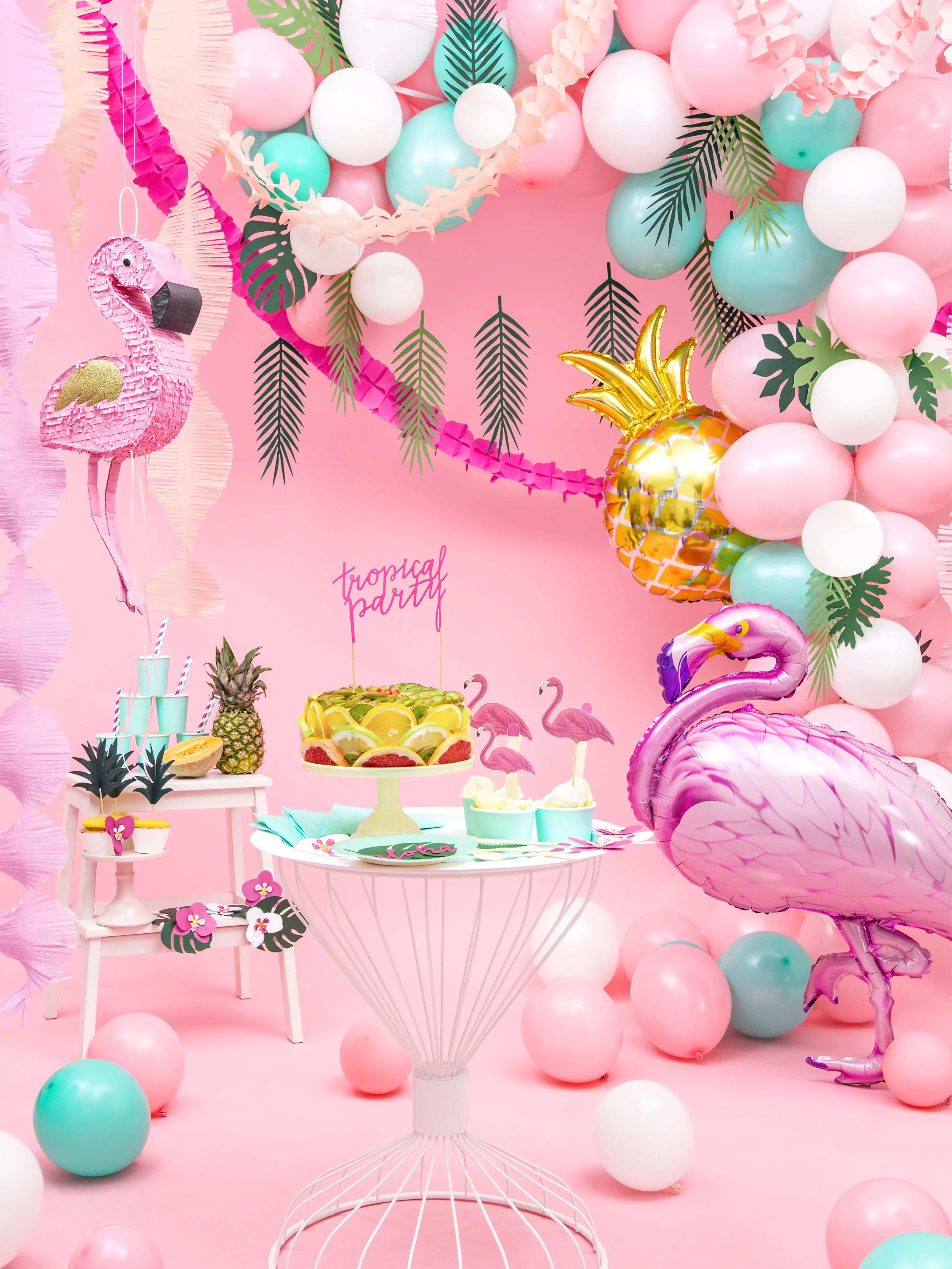 Pull String Flamingo Piata