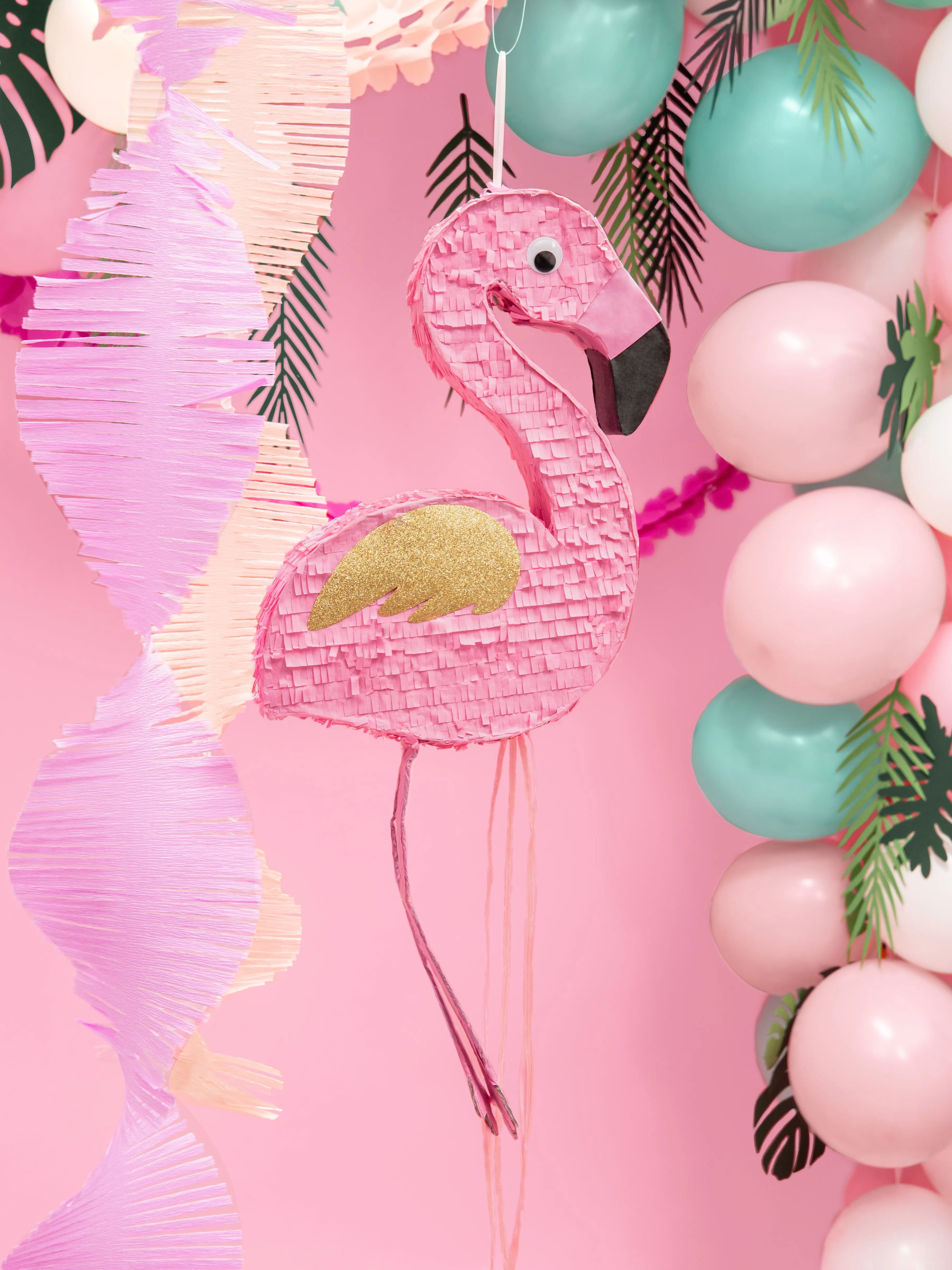 Pull String Flamingo Piata