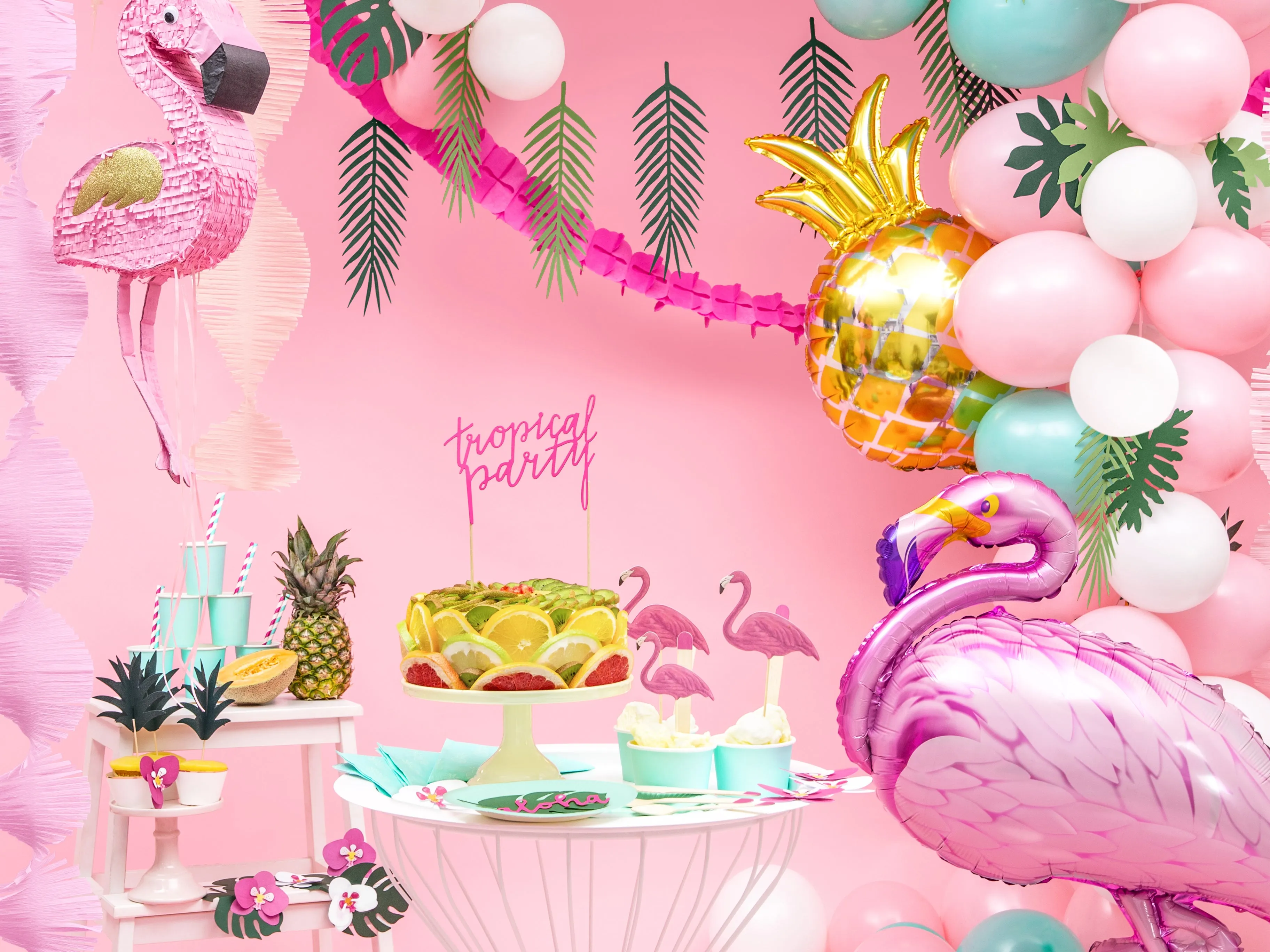 Pull String Flamingo Piata