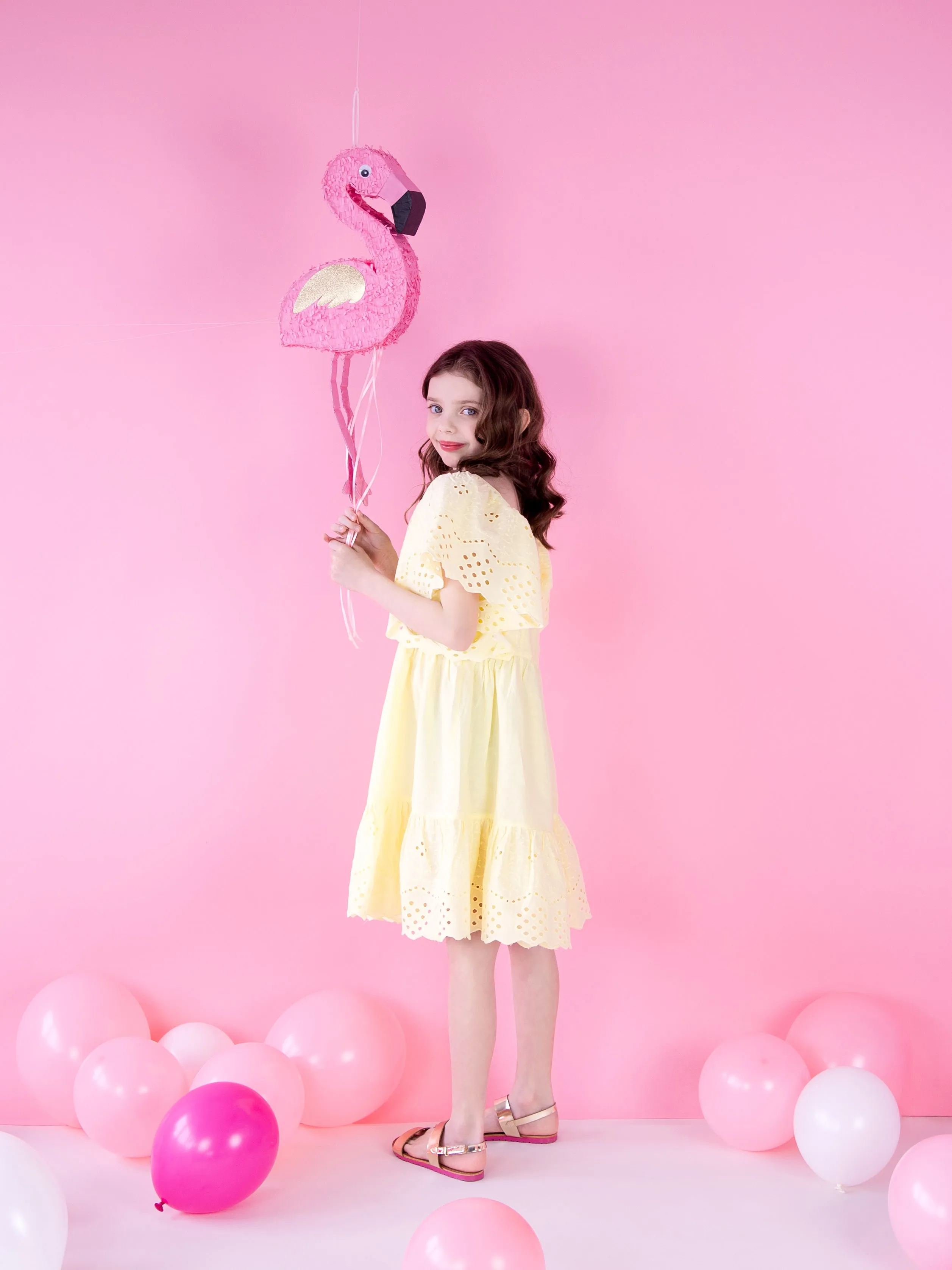 Pull String Flamingo Piata