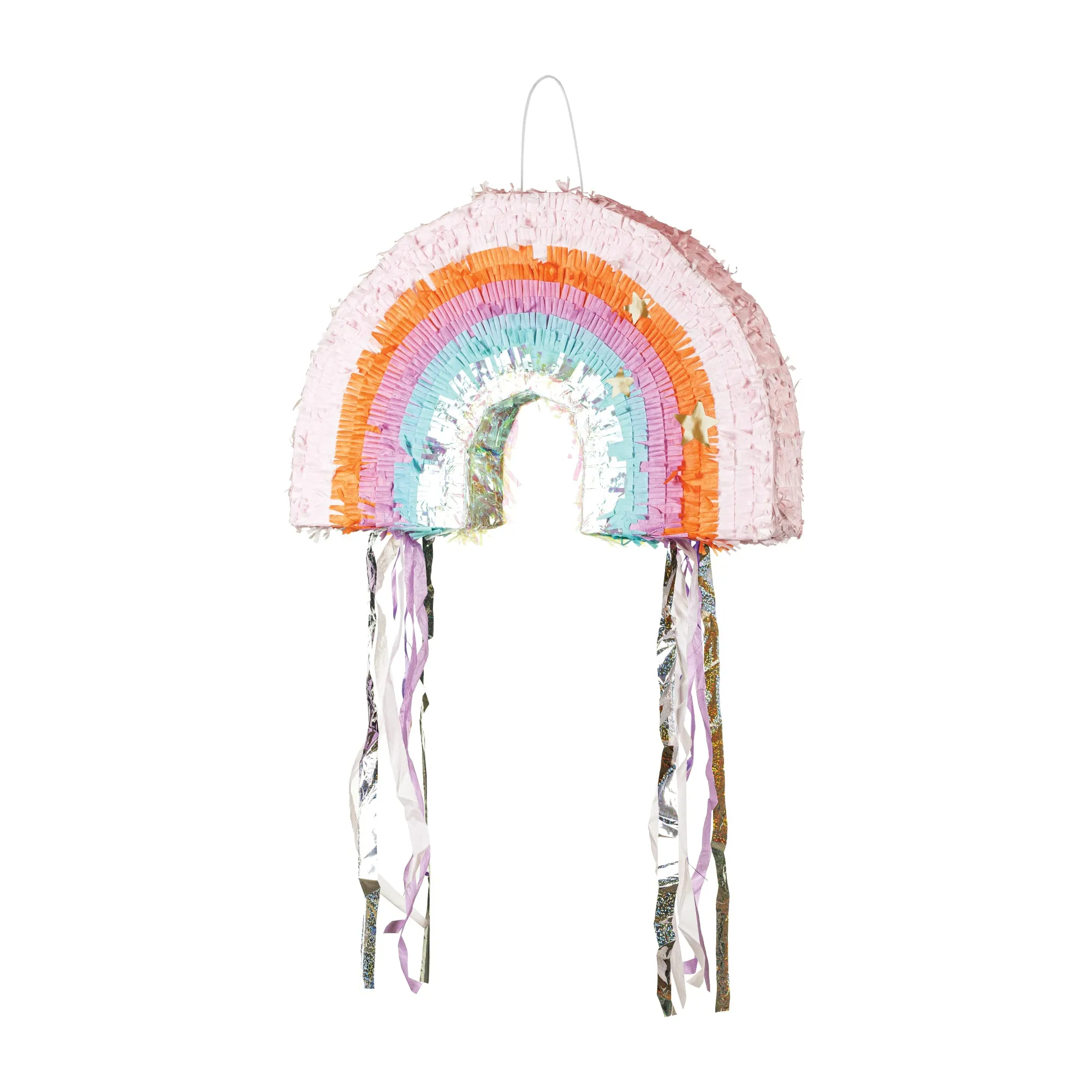 Pull String Iridescent Rainbow Piata