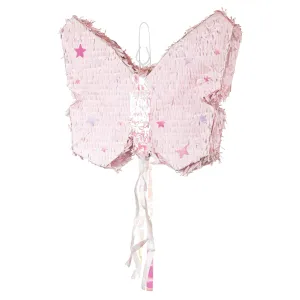 Pull String Pink Butterfly Piata