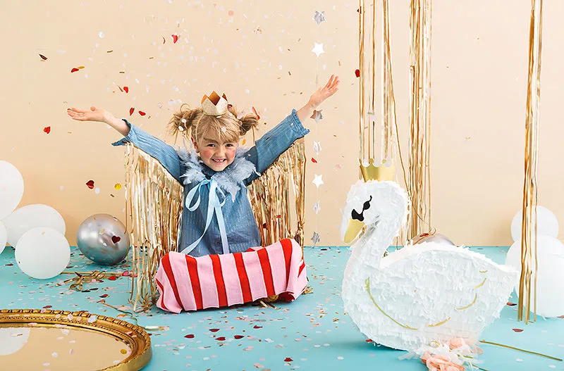 Pull String Swan Princess Piata