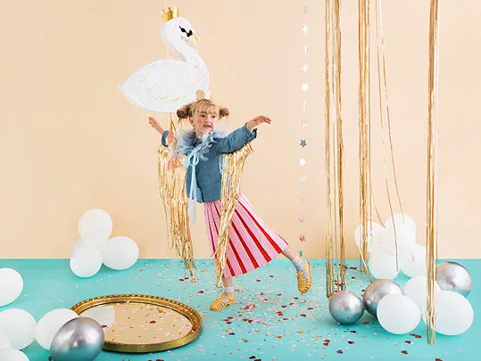 Pull String Swan Princess Piata