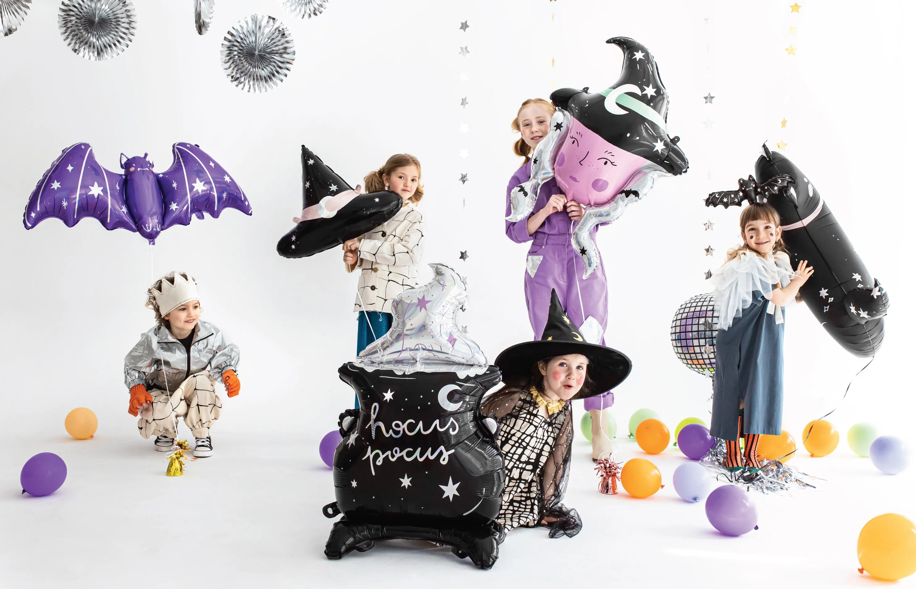 Purple Halloween Bat Balloon 47in