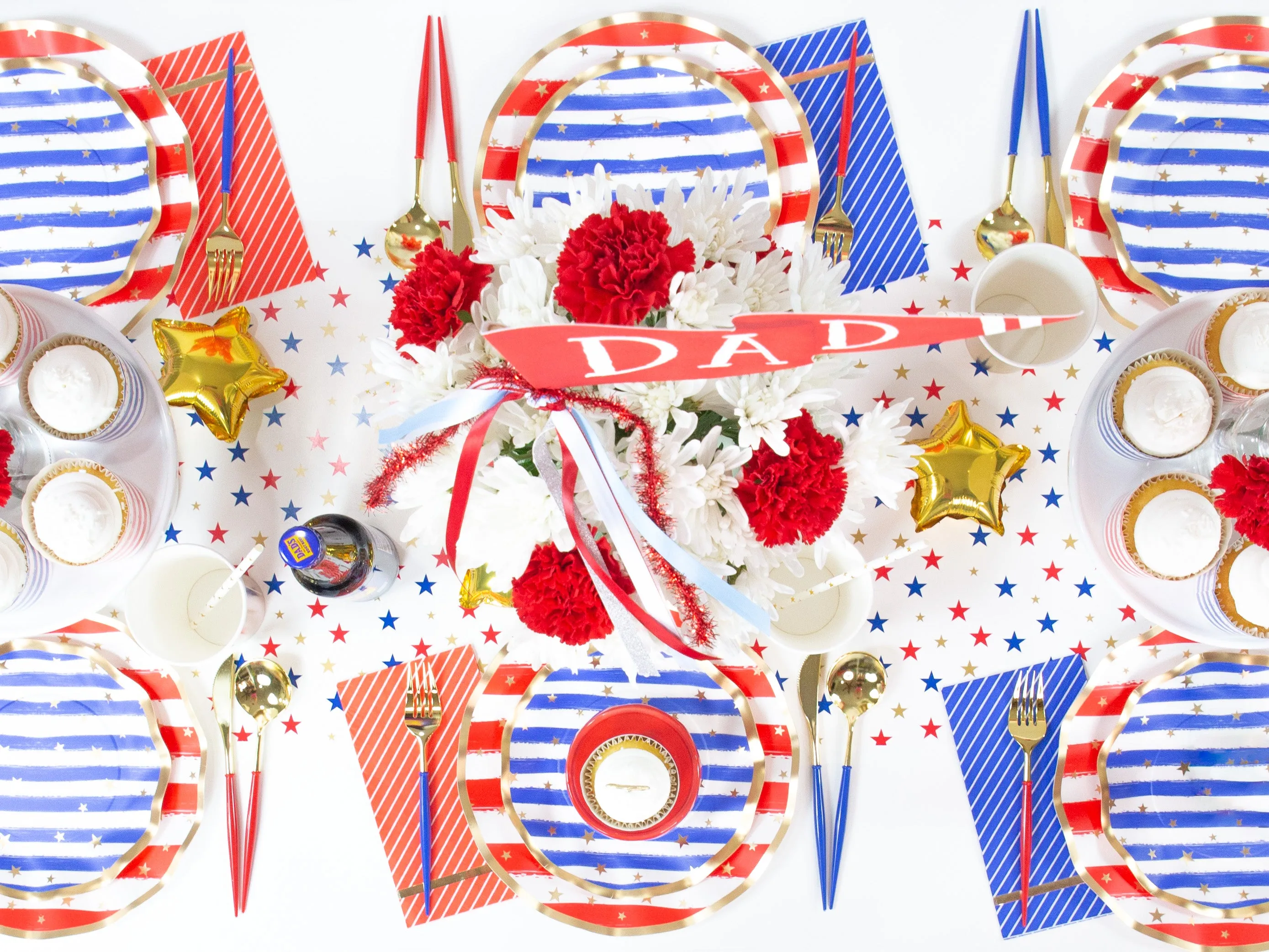 Red & White Striped Paper Guest Towels 20ct