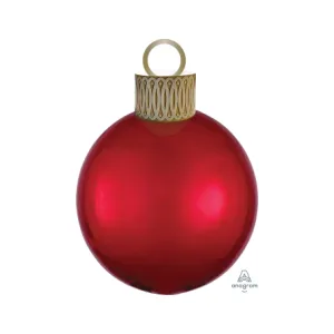 Red Christmas Ornament Foil Balloon Kit 20in