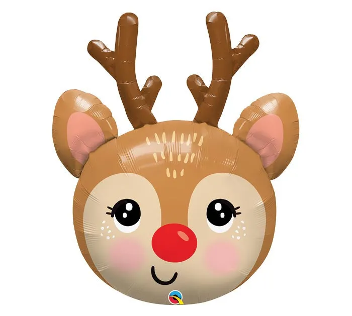 Red-Nosed Reindeer Foil Balloon 35