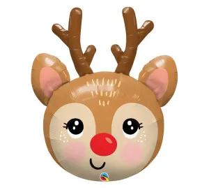 Red-Nosed Reindeer Foil Balloon 35