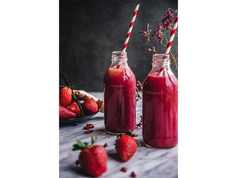 Red Striped Paper Straws 10ct