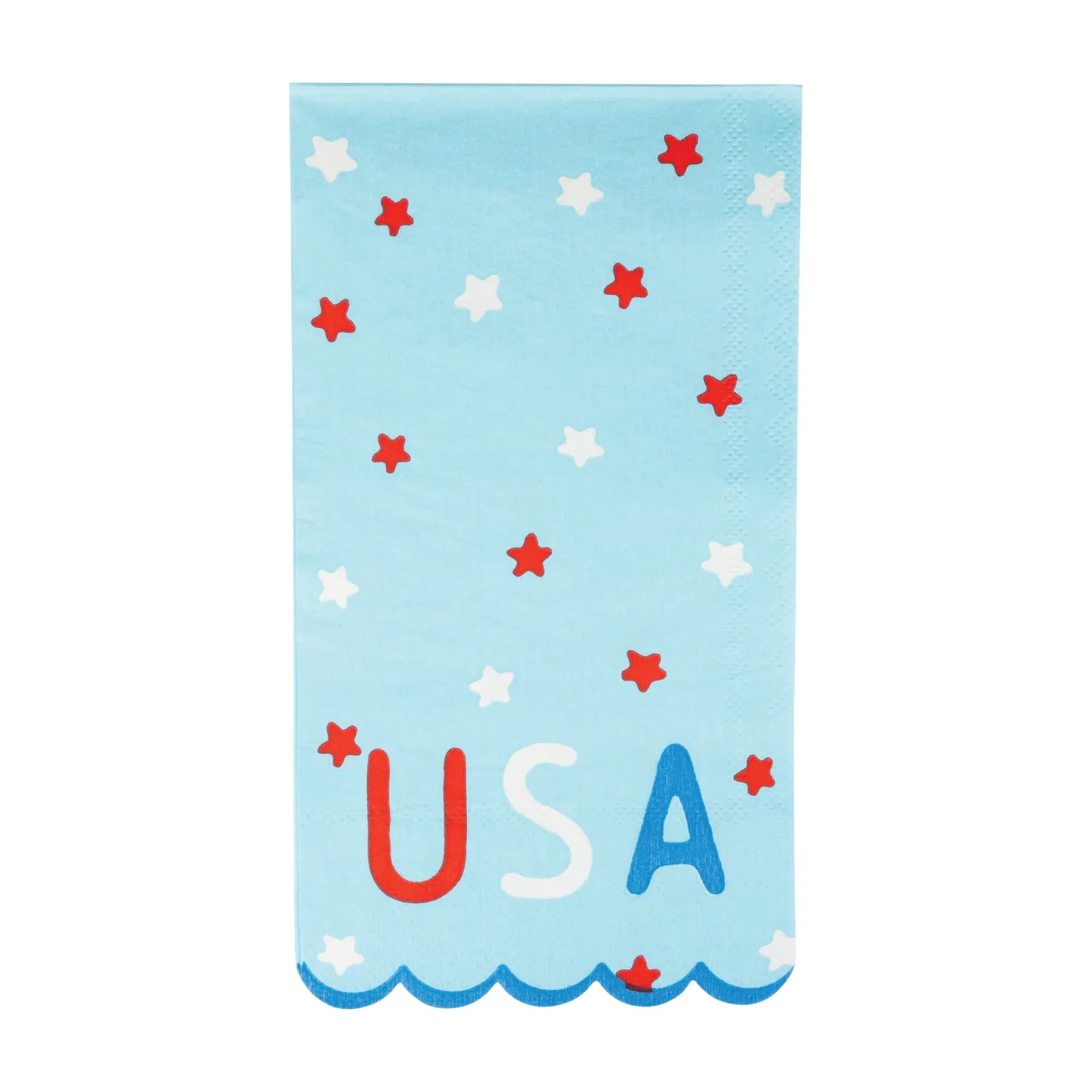 Red White & Blue USA Stars Paper Guest Towels 24ct