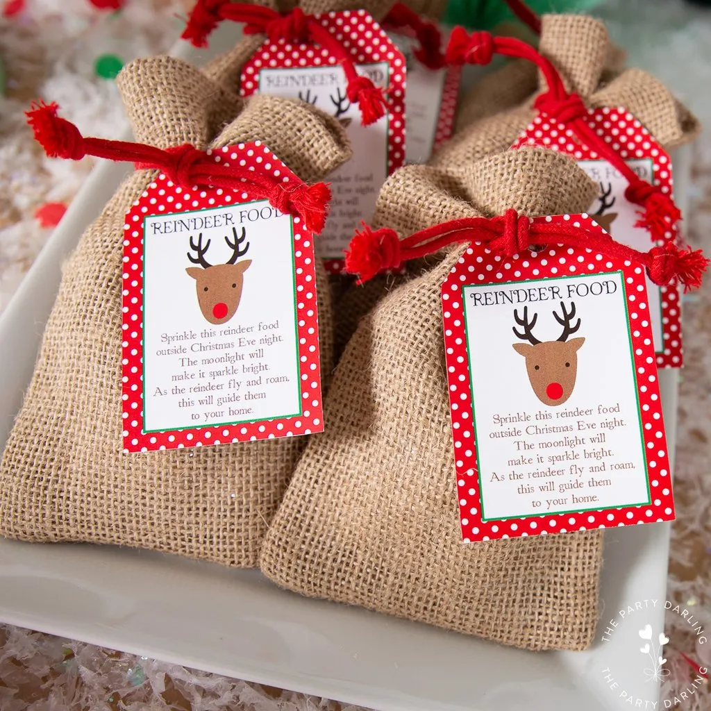 Reindeer Food Free Printable Tags