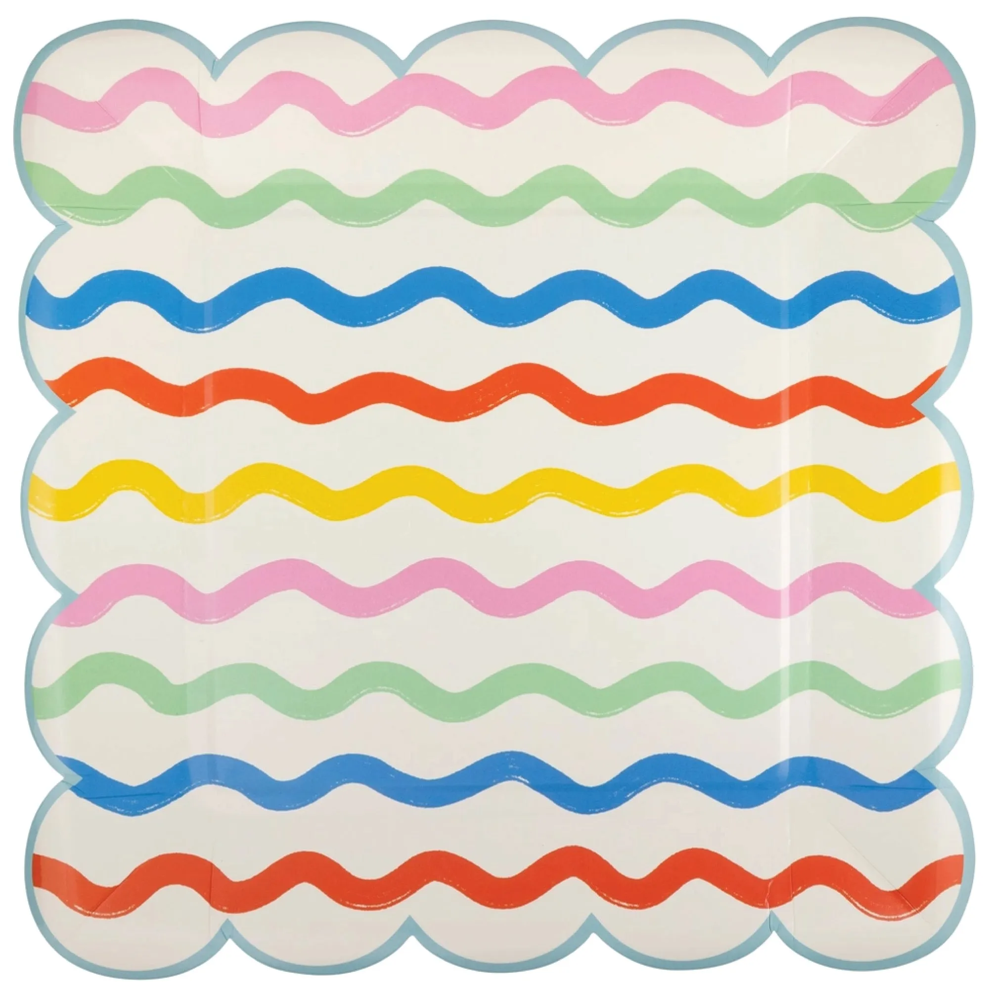 Ric Rac Square Dinner Plates 8ct