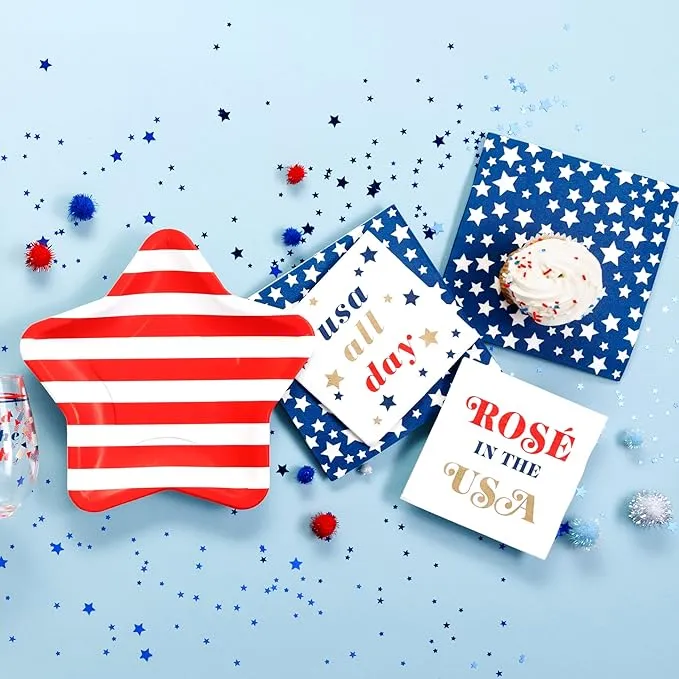 Ros in the USA Dessert Napkins 20ct