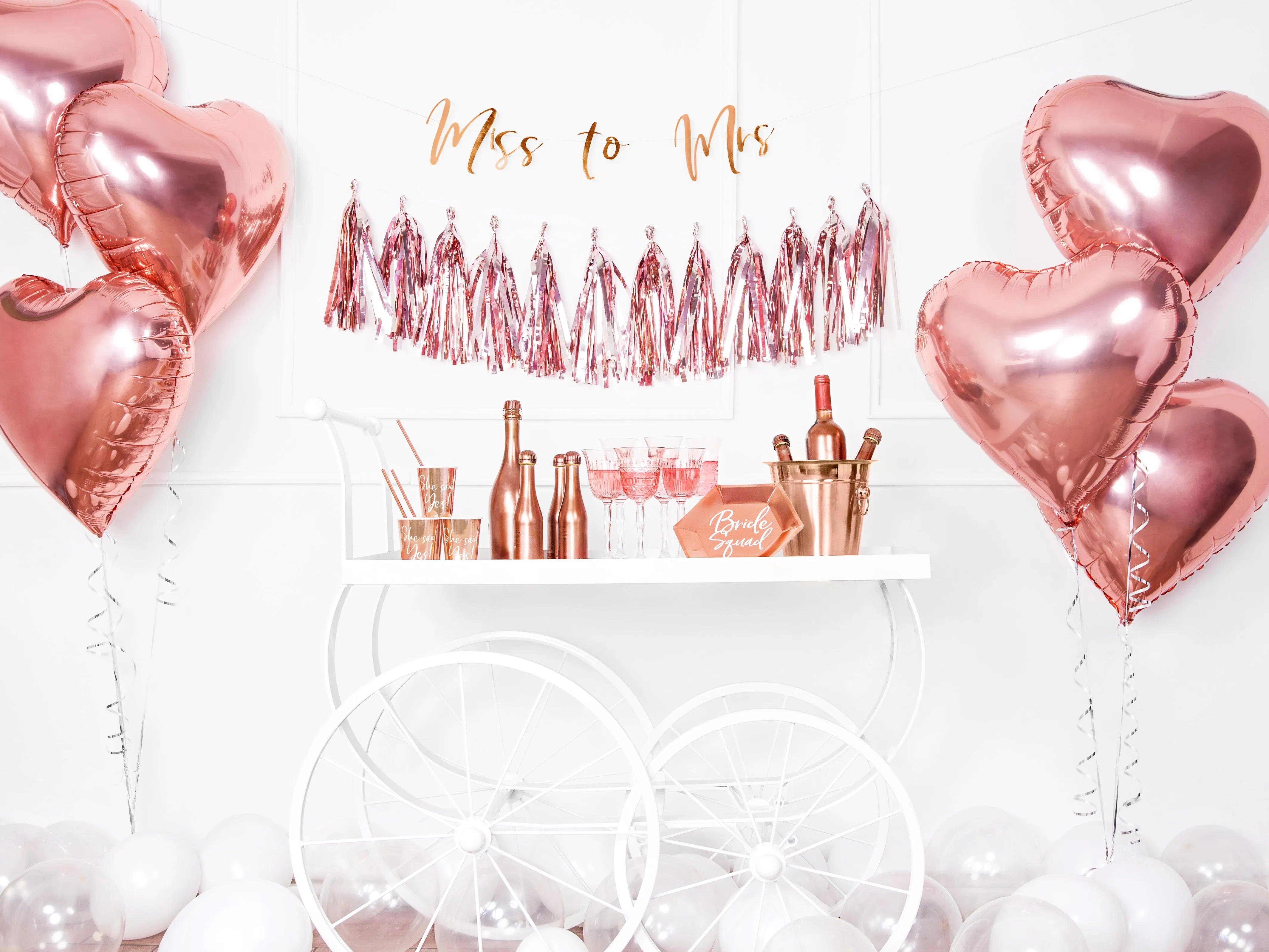 Rose Gold Heart Foil Balloon 18in