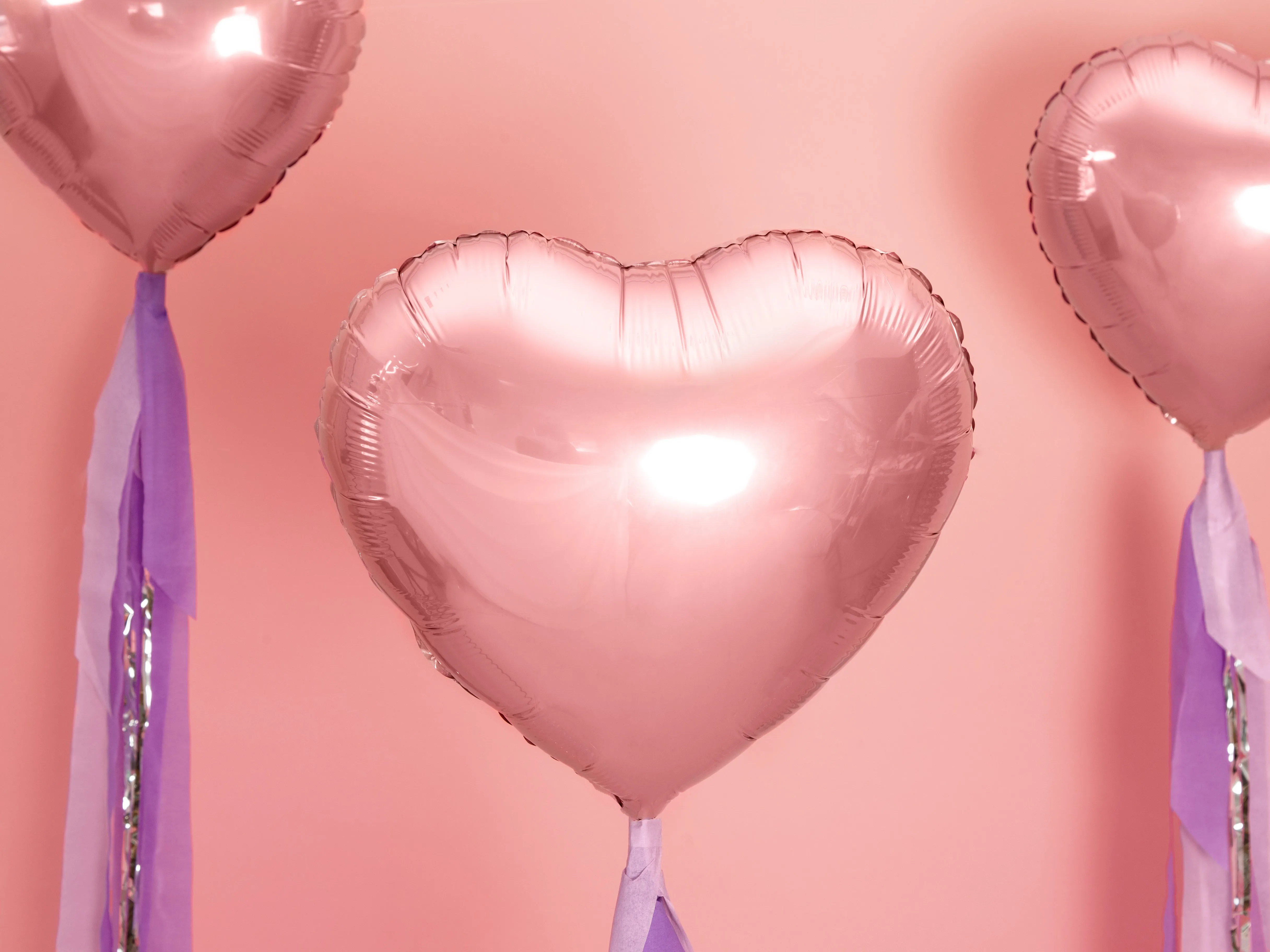 Rose Gold Heart Foil Balloon 18in