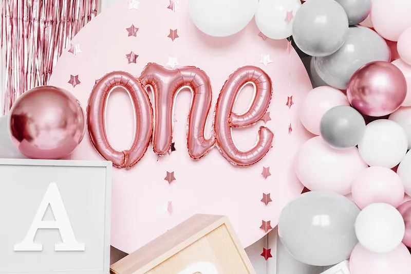 Rose Gold One Script Foil Balloon 26in