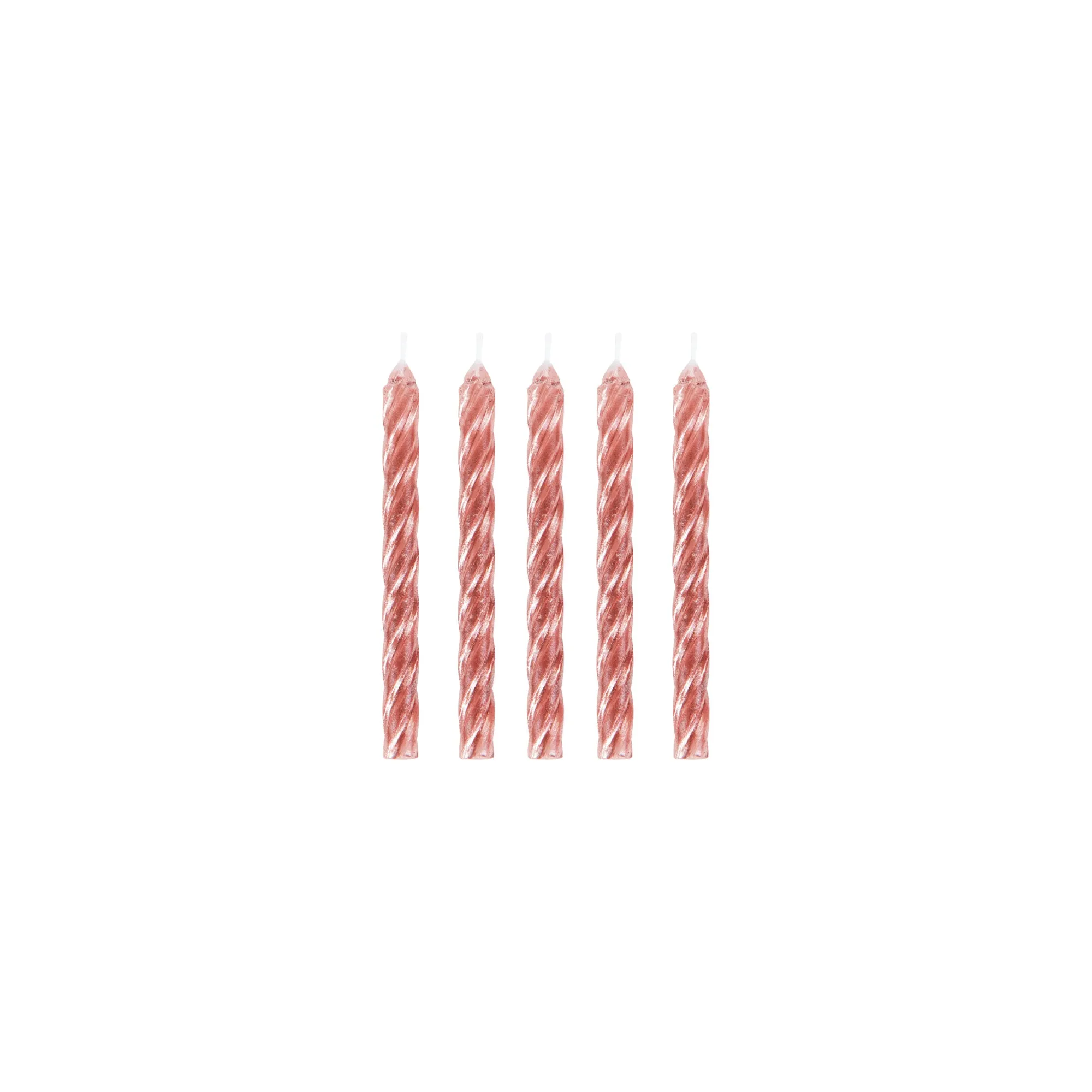 Rose Gold Spiral Birthday Candles