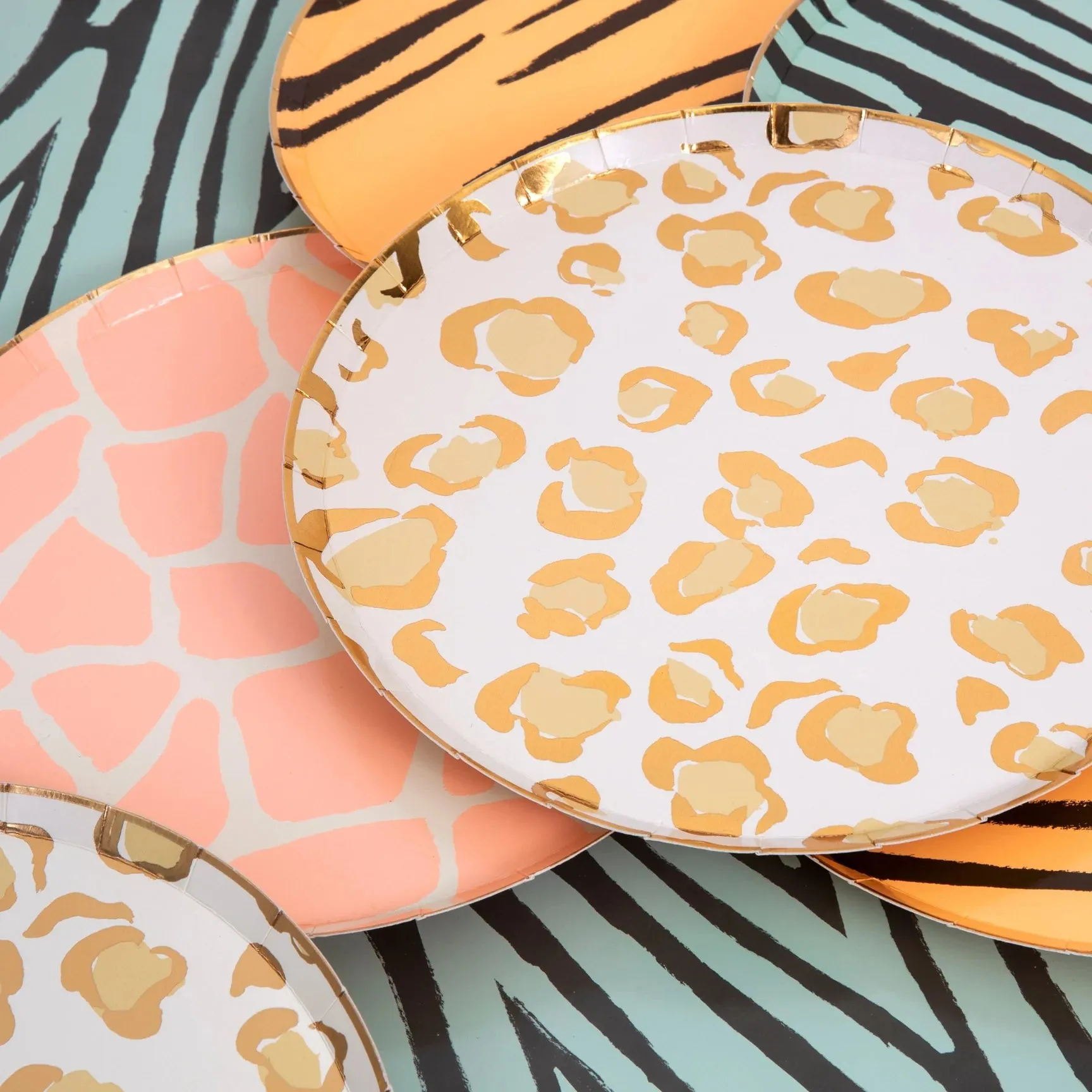 Safari Animal Print Dinner Plates 8ct