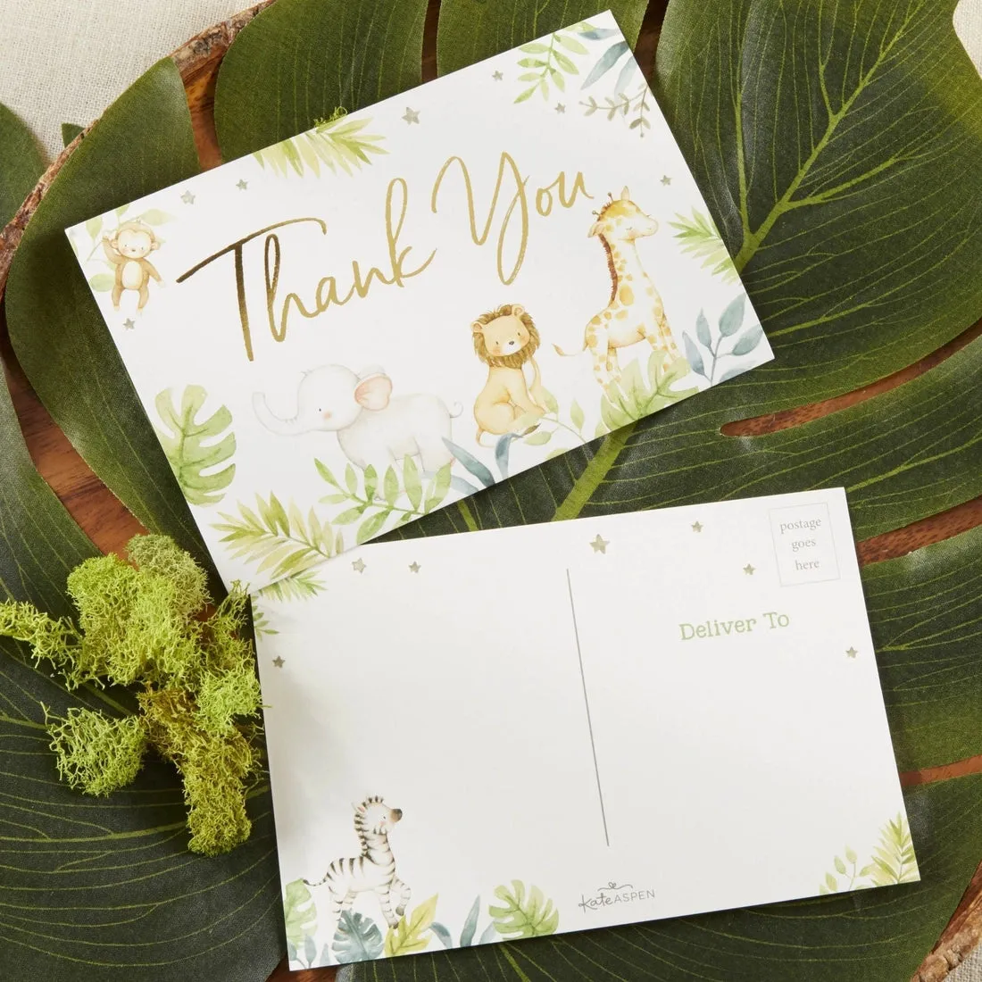 Safari Baby Shower Invitation & Thank You Card Bundle
