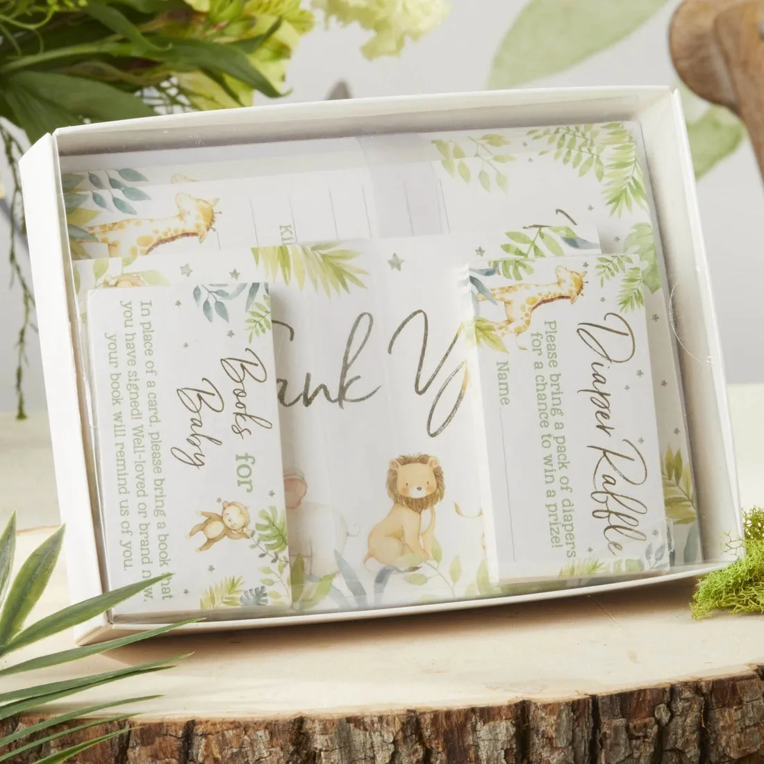 Safari Baby Shower Invitation & Thank You Card Bundle