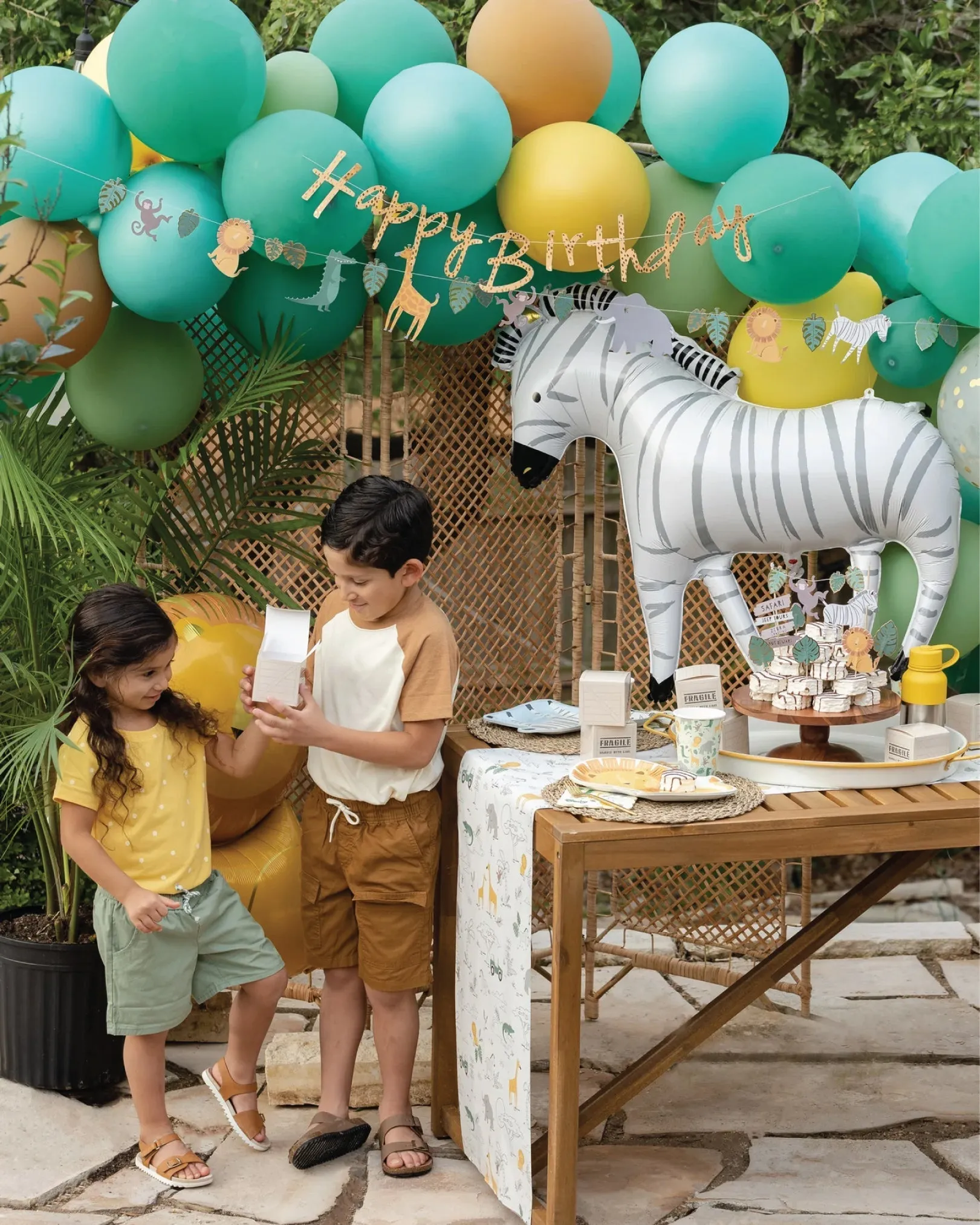 Safari Happy Birthday Banner Set