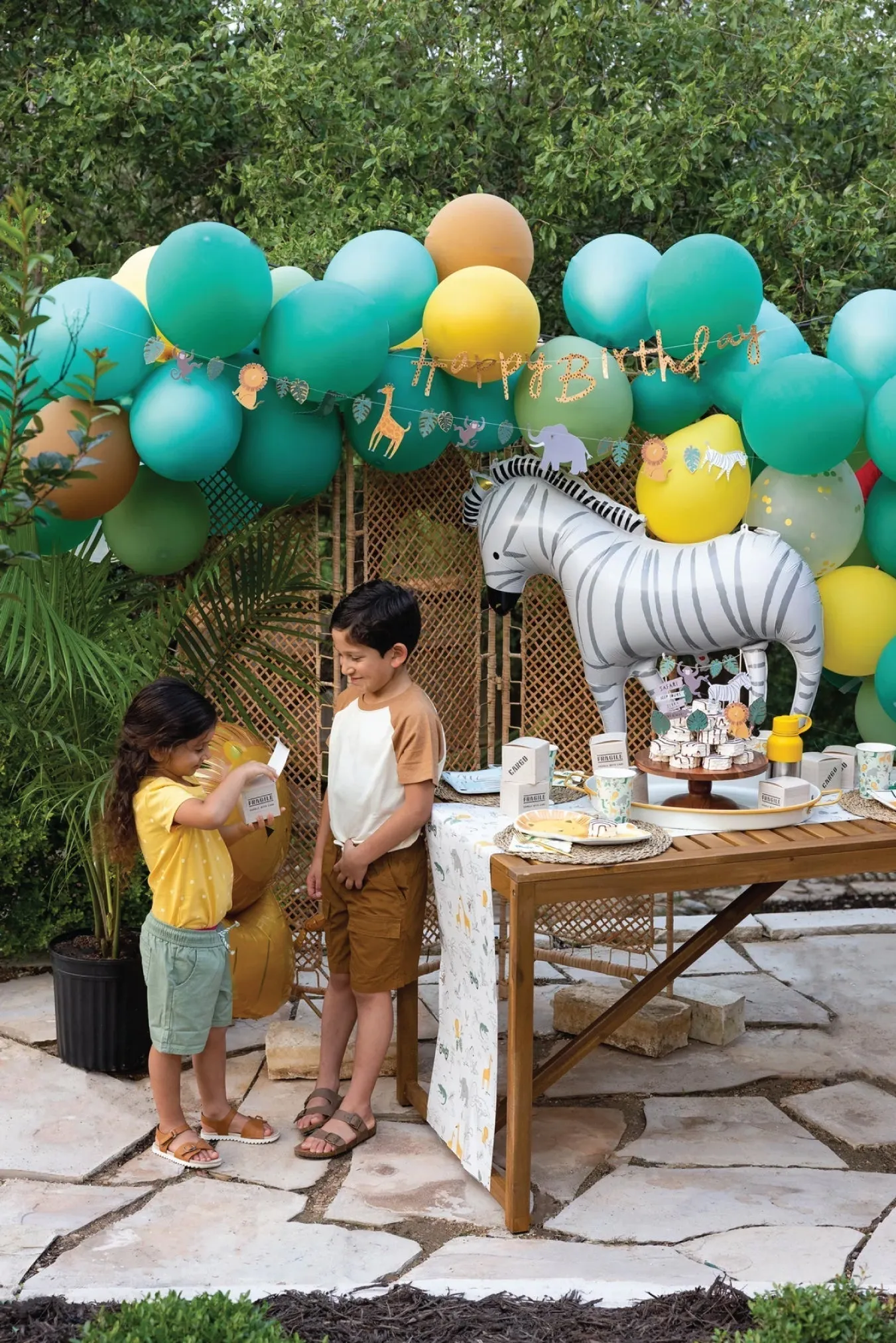 Safari Zebra Mylar Balloon 24in