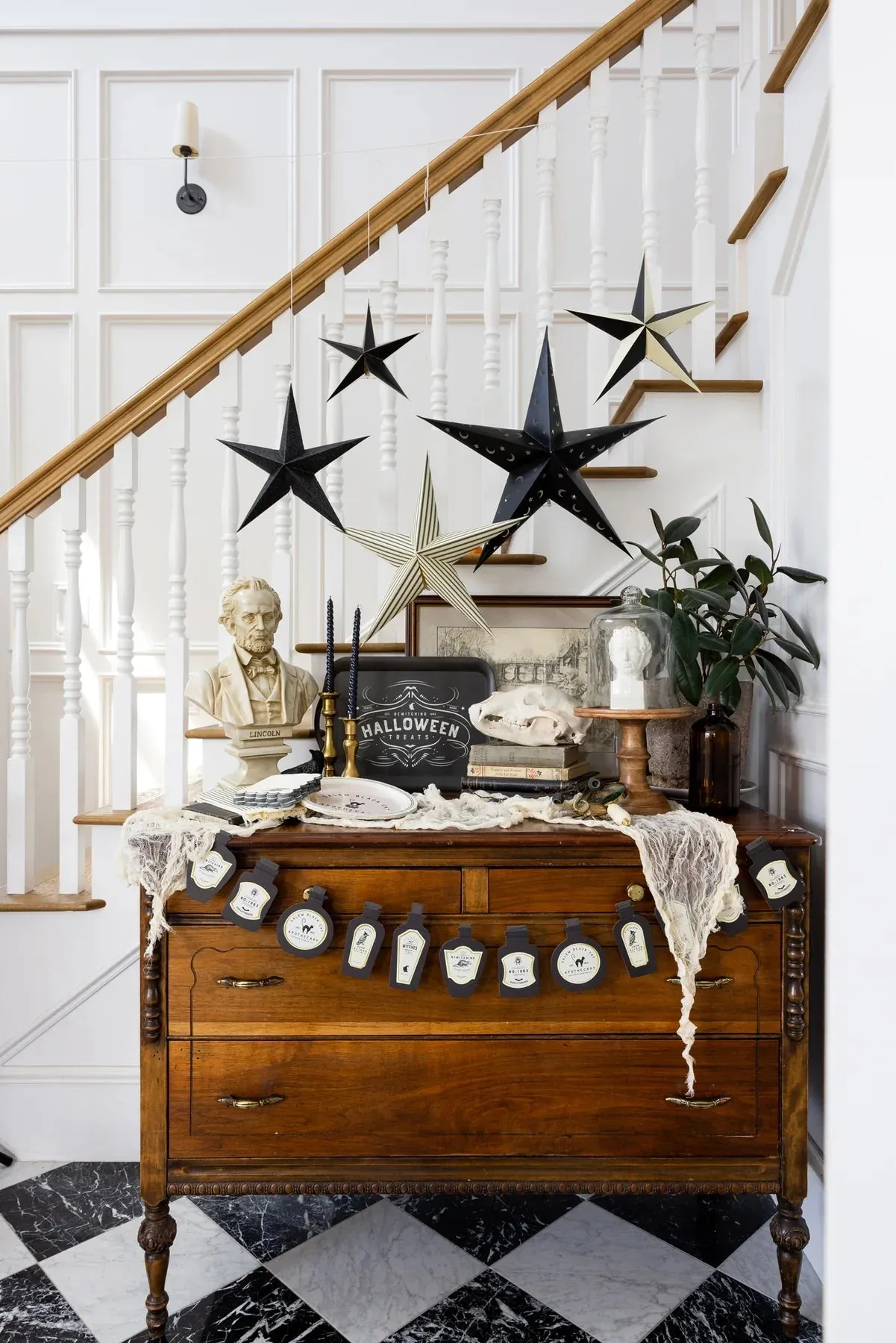Salem Apothecary Halloween Bamboo Serving Tray