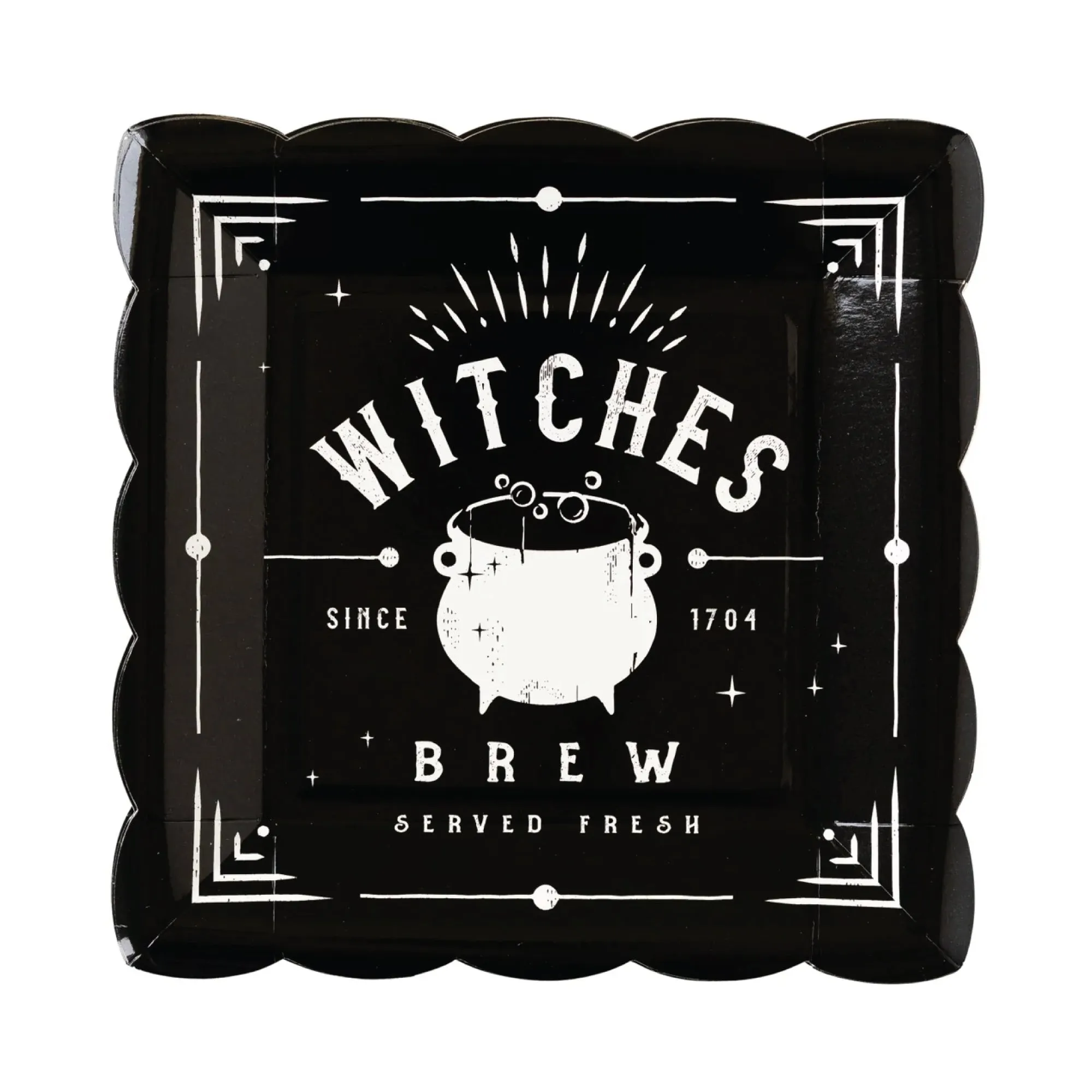 Salem Apothecary Label Paper Plates 9ct