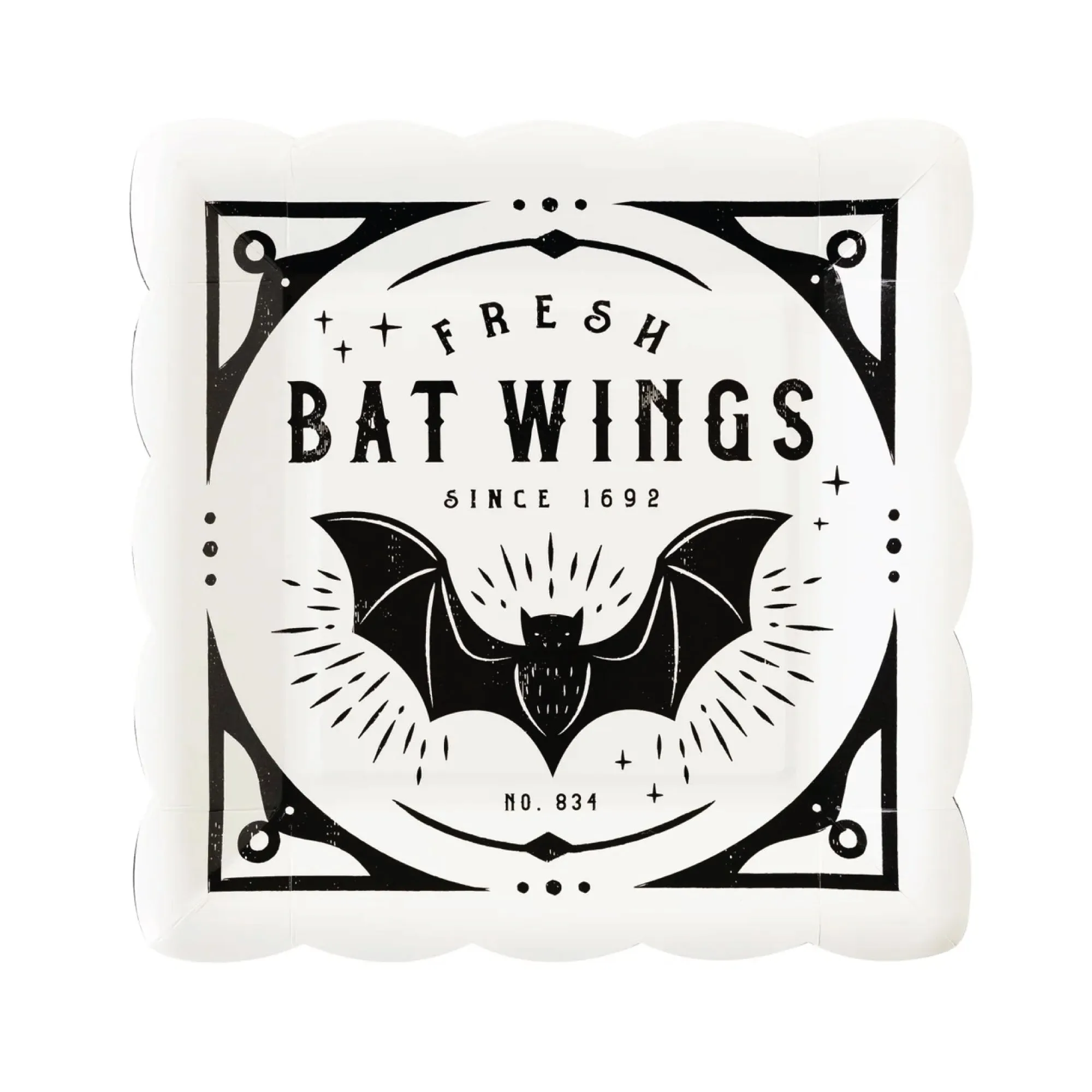 Salem Apothecary Label Paper Plates 9ct