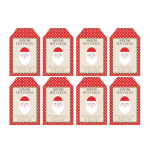 Santa's Hot Cocoa Free Printable Tags