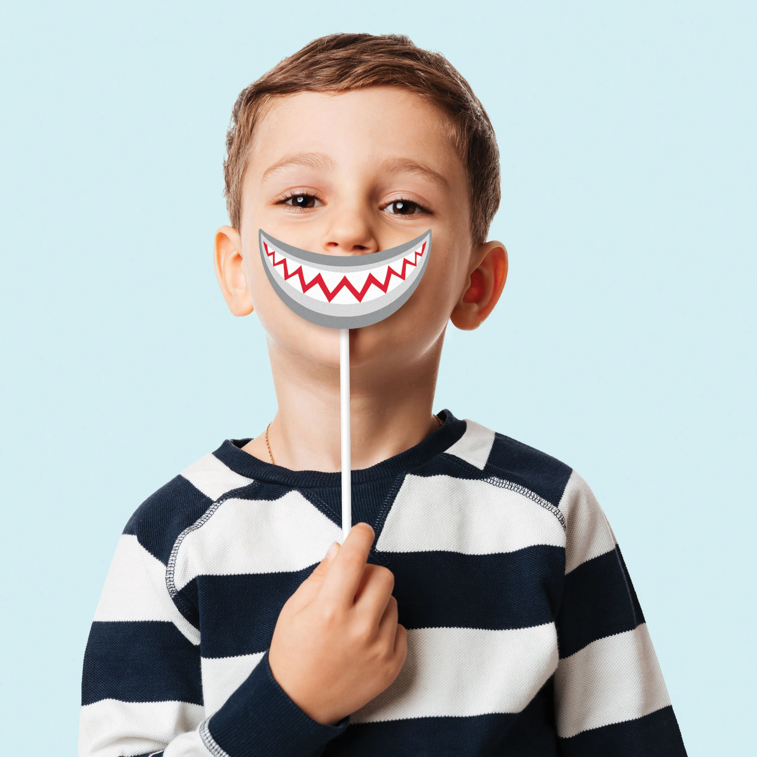 Shark Party Photo Booth Props 10ct