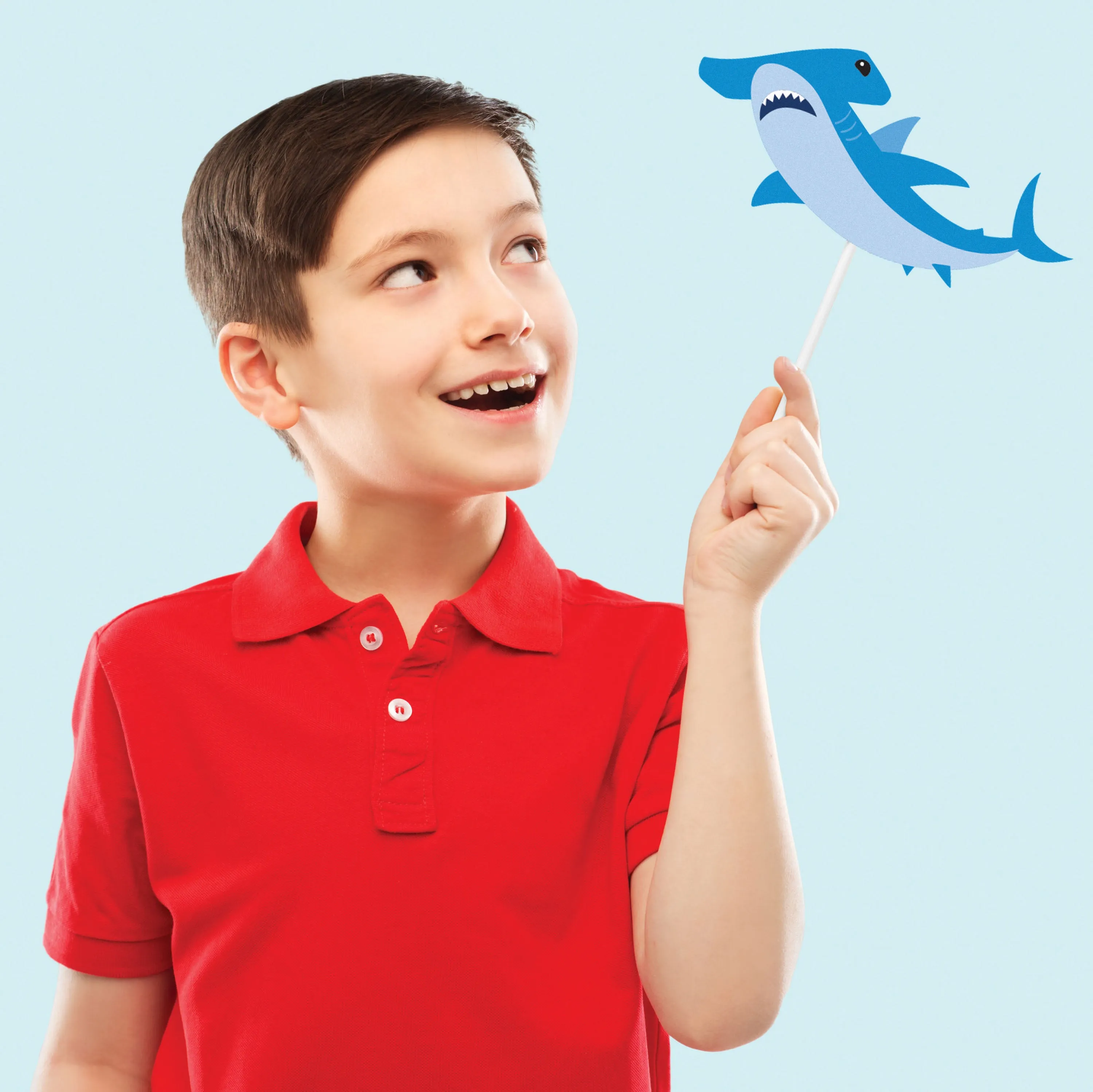 Shark Party Photo Booth Props 10ct