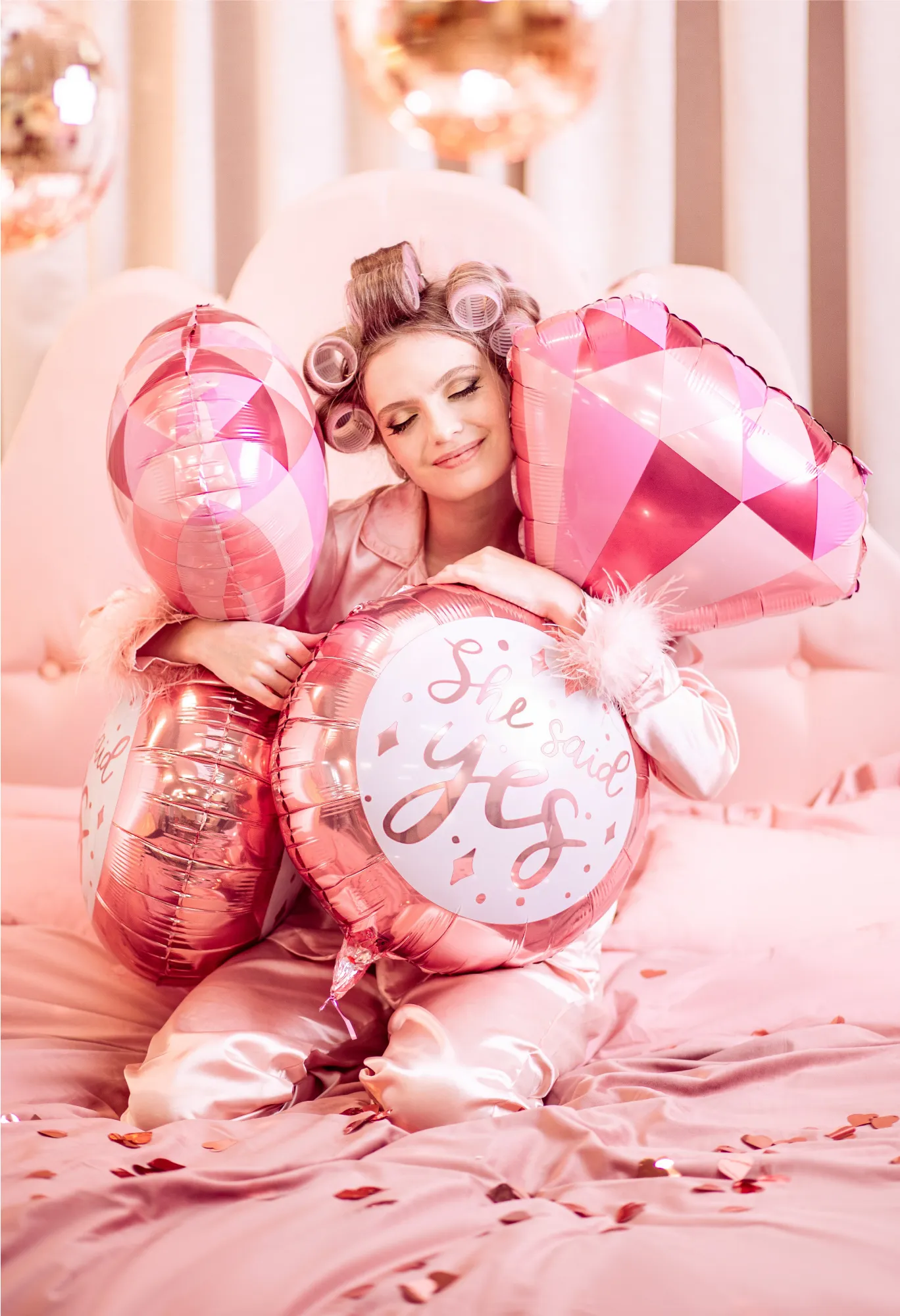 She Said Yes Engagement Ring Balloon 28in