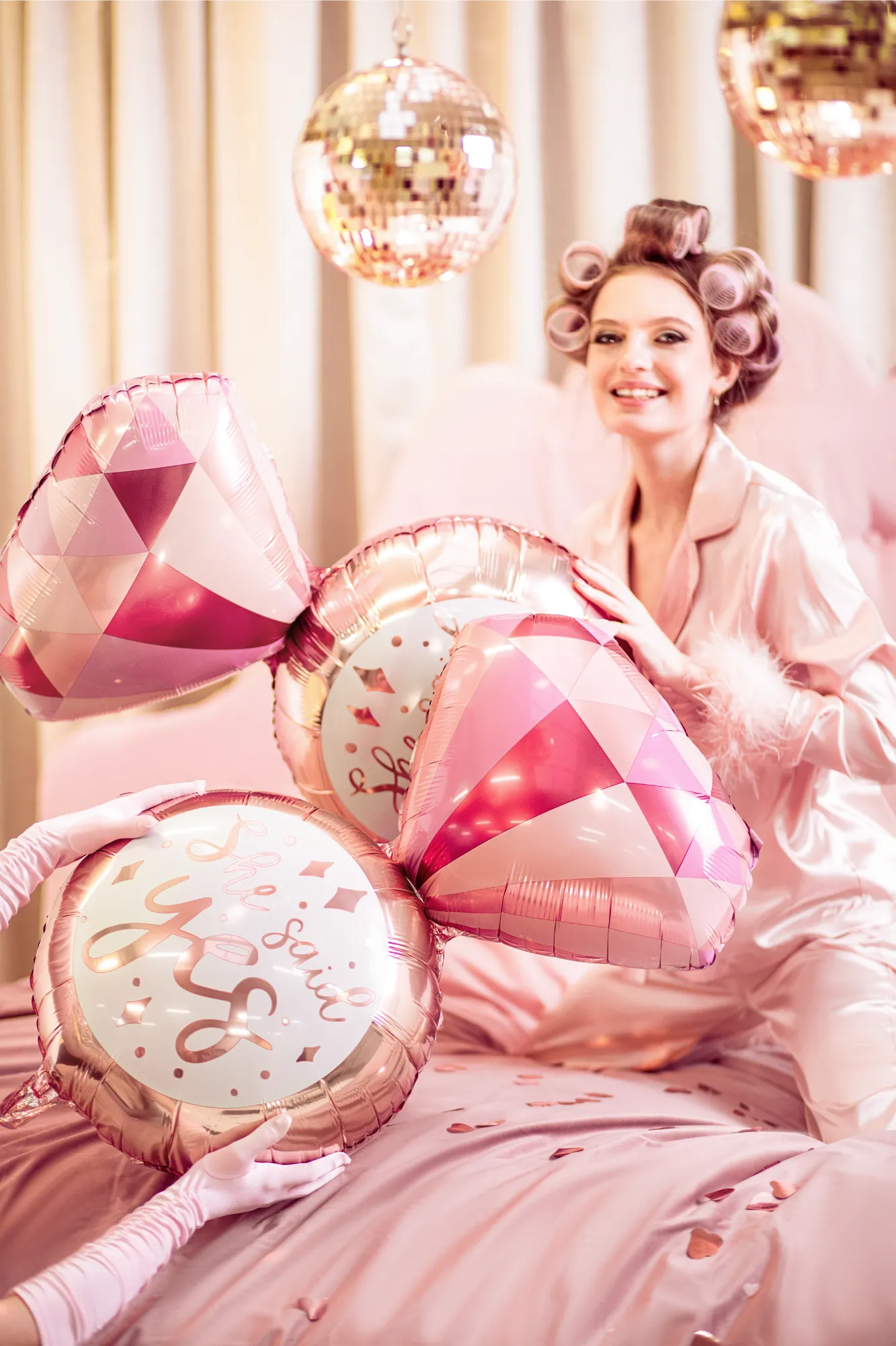 She Said Yes Engagement Ring Balloon 28in