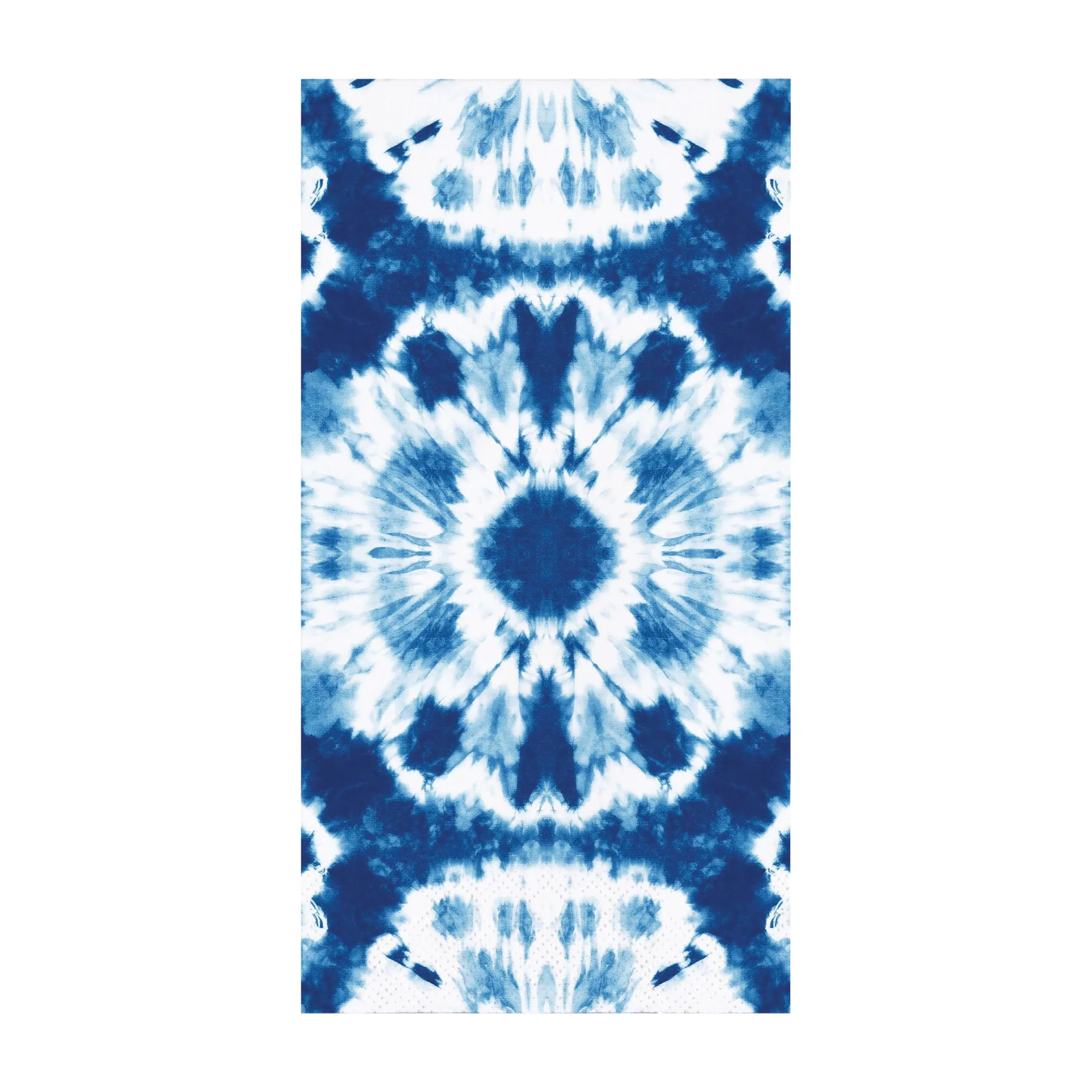 Shibori Blue & White Tie-Dye Guest Towels 16ct