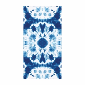 Shibori Blue & White Tie-Dye Guest Towels 16ct