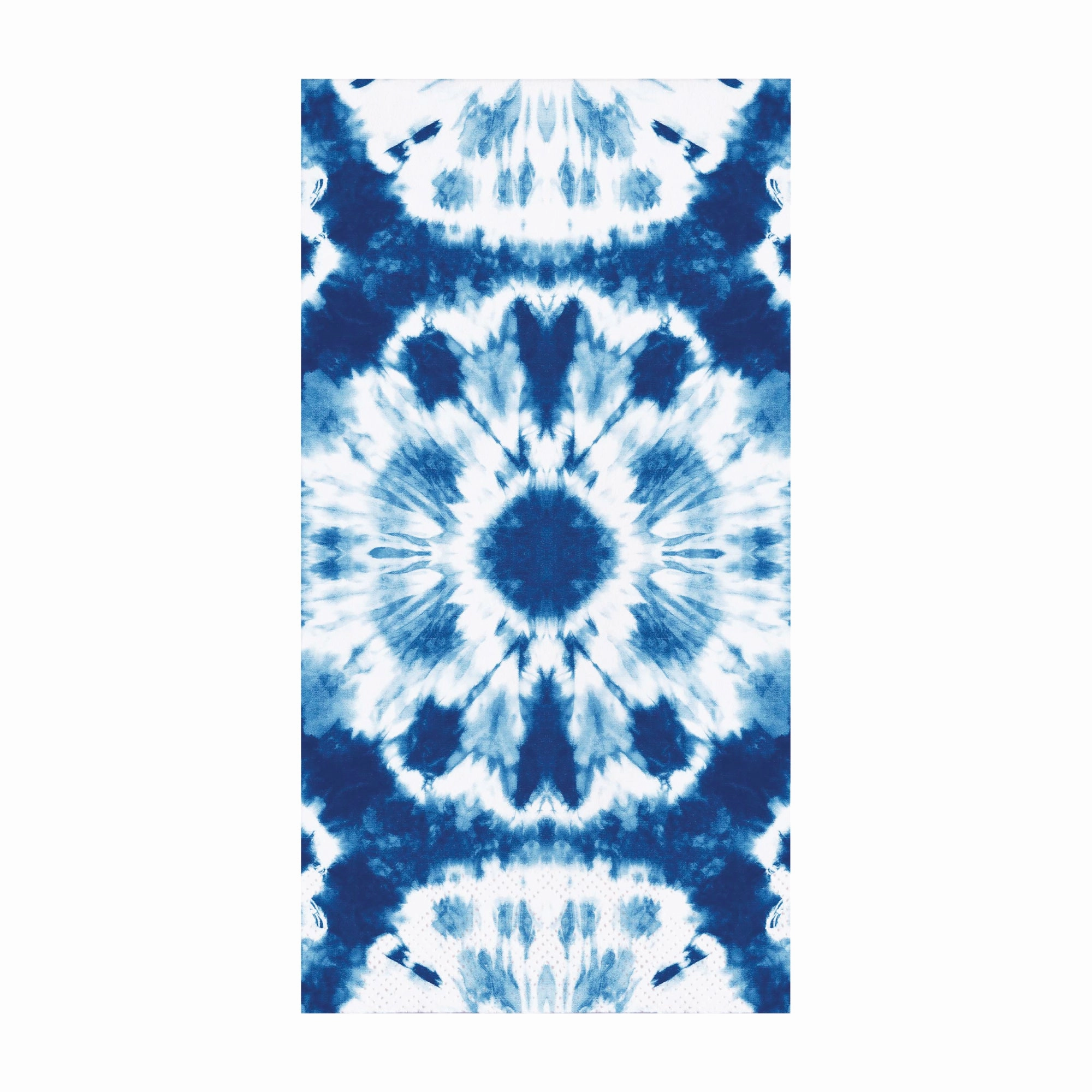 Shibori Blue & White Tie-Dye Guest Towels 16ct