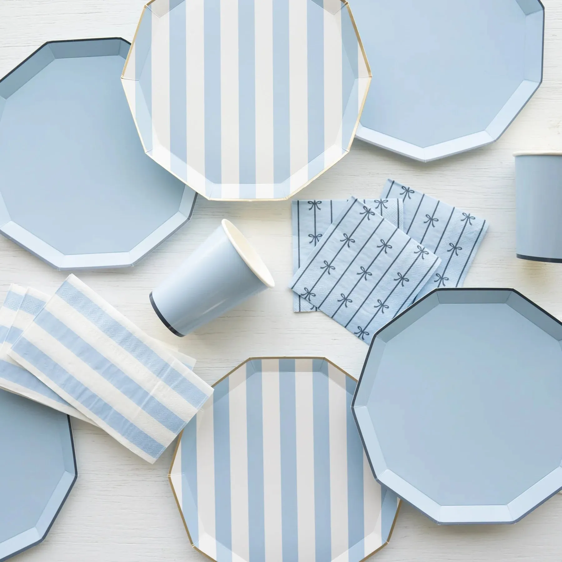 Signature Blue Bow Dessert Napkins 20ct