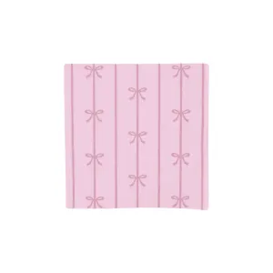 Signature Dark Pink Bow Dessert Napkins 20ct