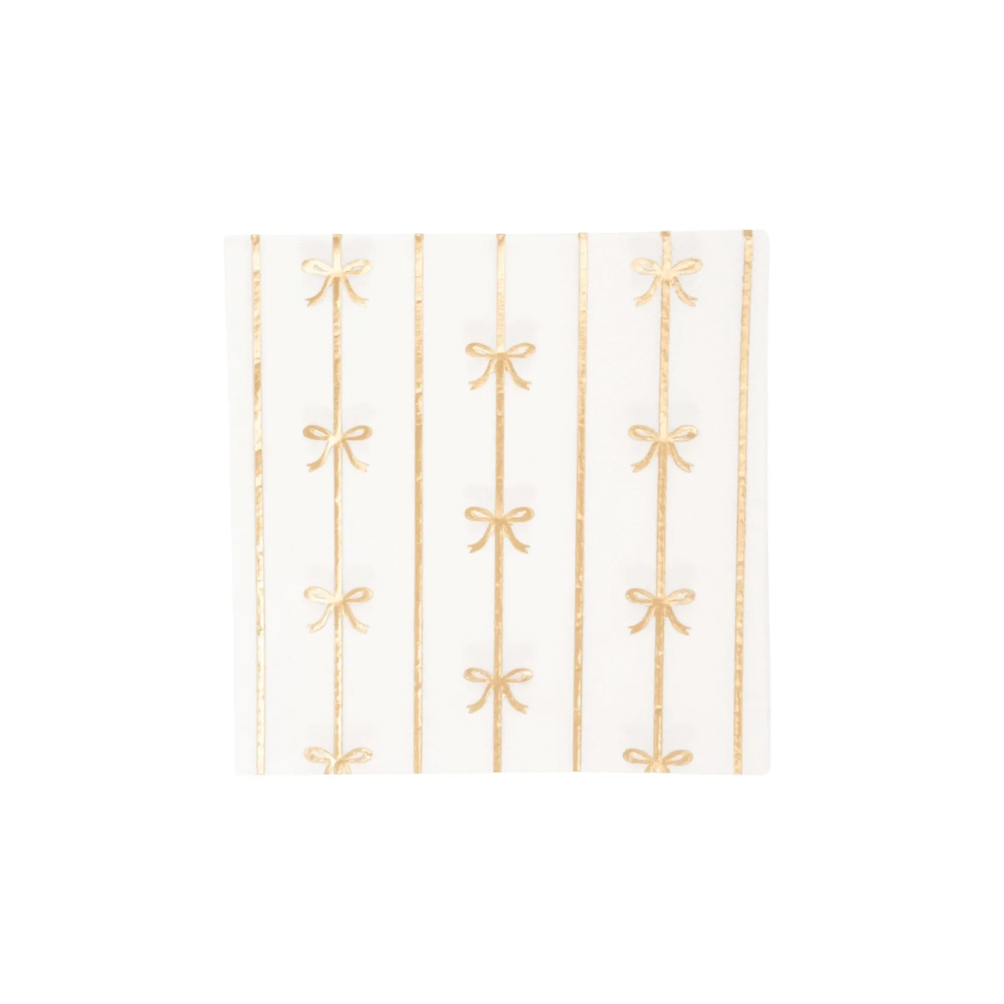 Signature Gold Bow Dessert Napkins 20ct