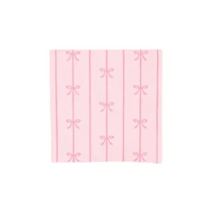 Signature Pink Bow Dessert Napkins 20ct