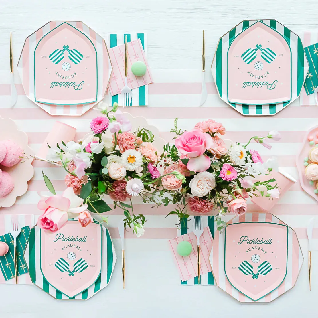 Signature Pink Bow Dessert Napkins 20ct