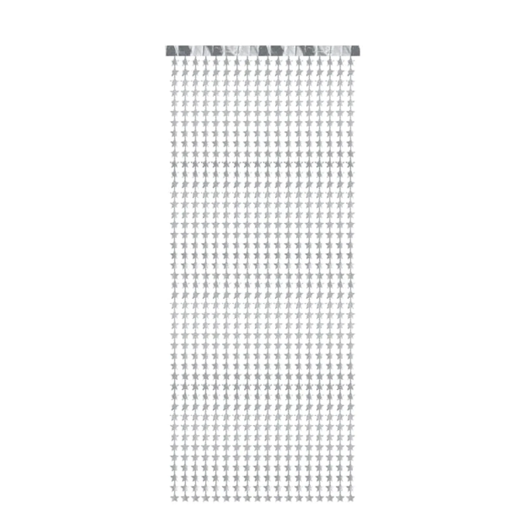 Silver Star Doorway Curtain. 3ft x 8ft
