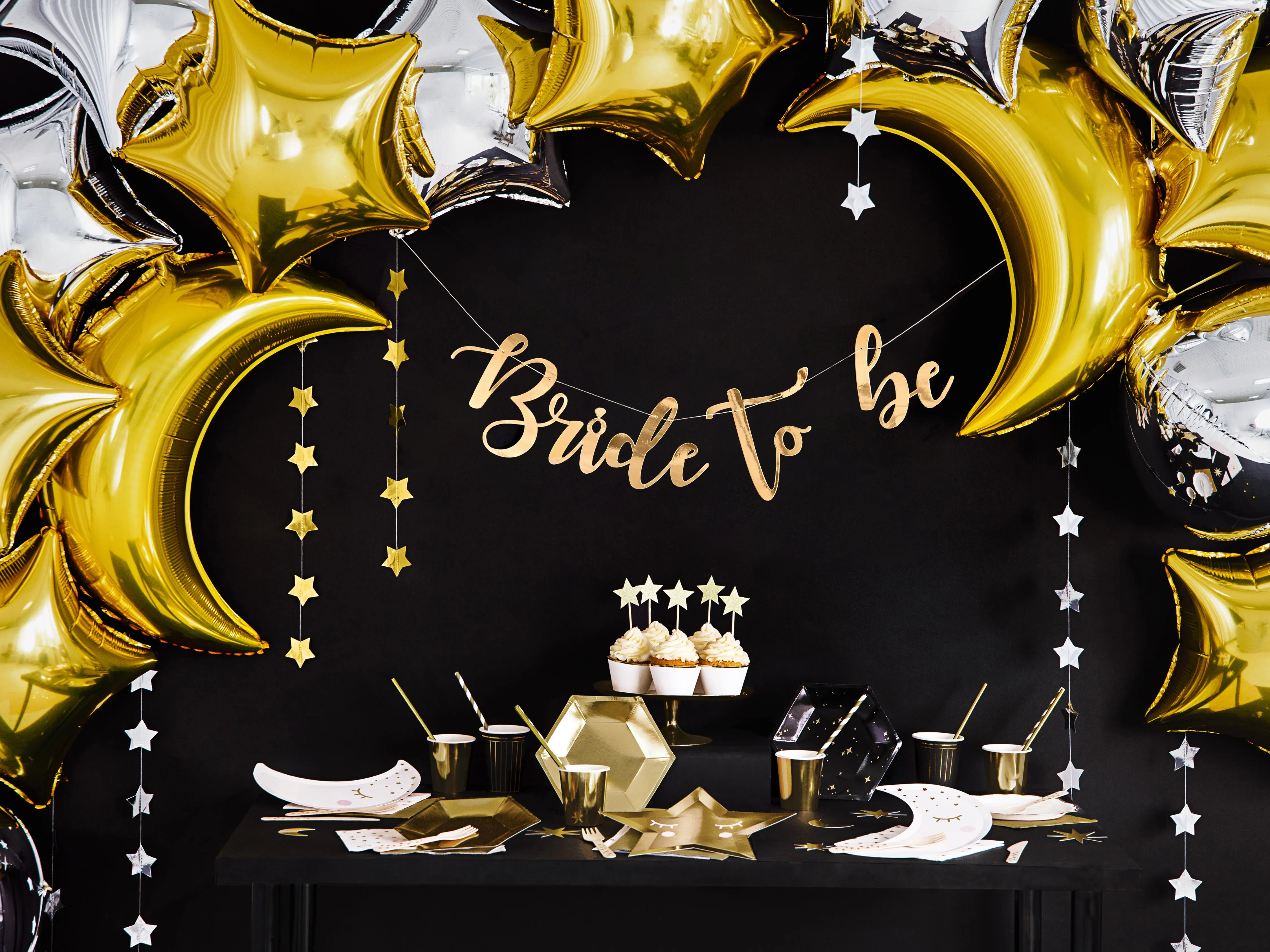 Silver Star Garland 12'