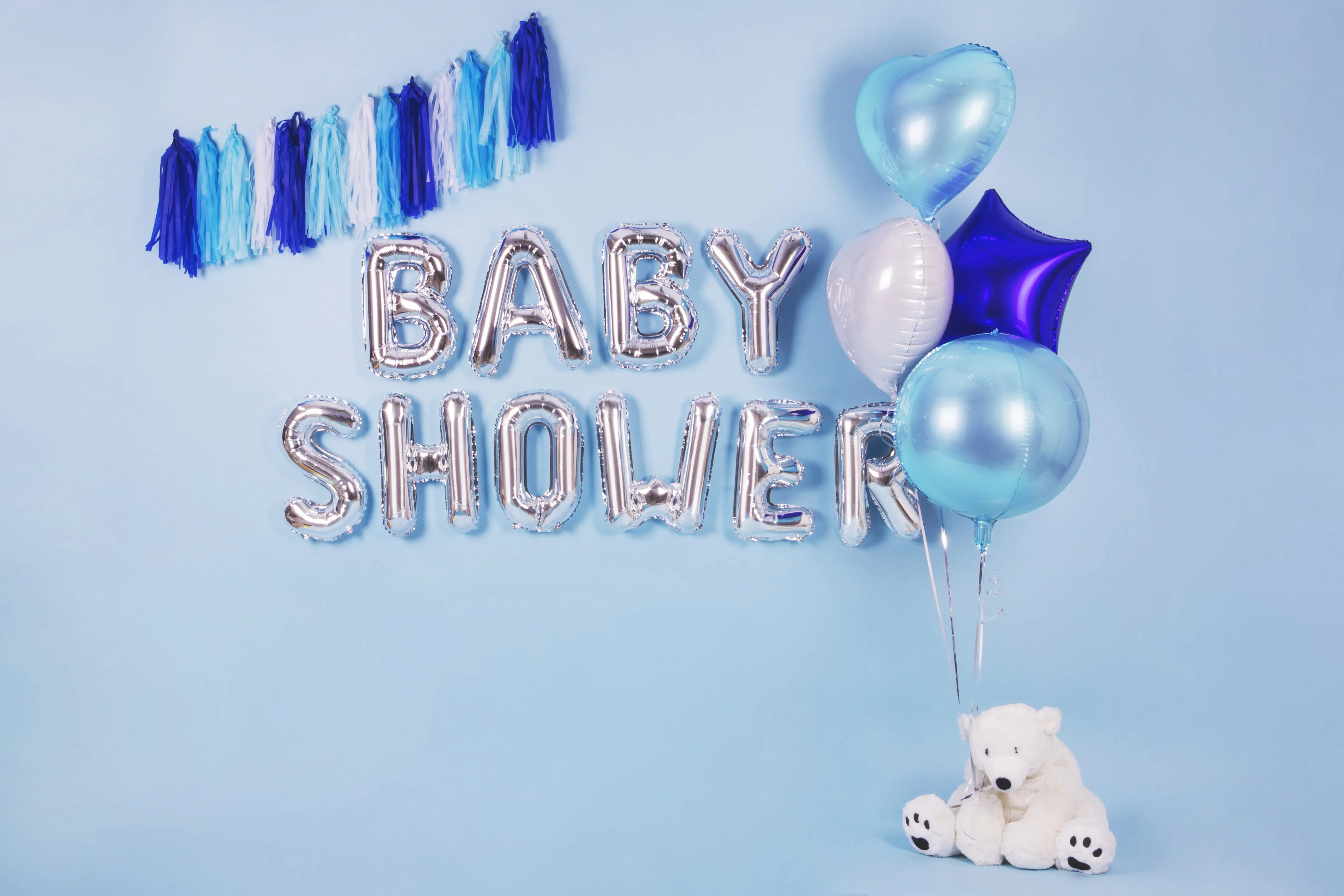 Sky Blue Heart Foil Balloon 18in