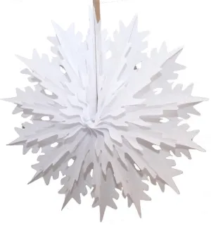 Small White Tissue Paper Snowflake 15
