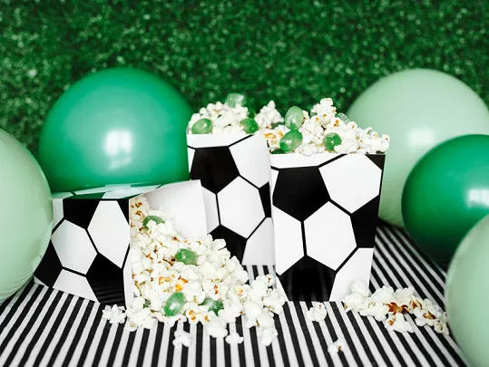 Soccer Ball Popcorn Boxes 6ct